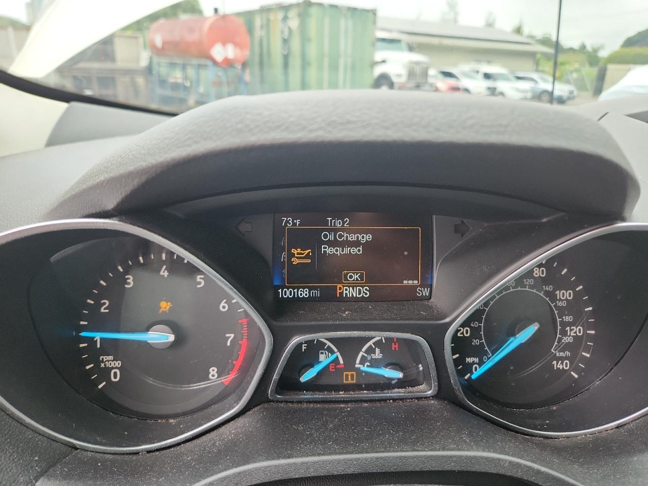 2018 Ford Escape S Gold vin: 1FMCU0F74JUB14644 Damage: Warning Light - Air Bag, On, Unacceptable