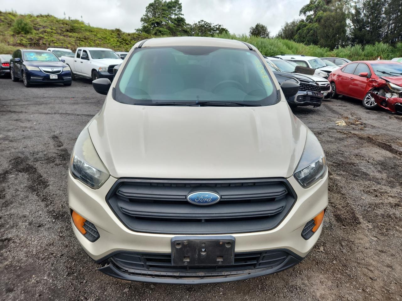 2018 Ford Escape S Gold vin: 1FMCU0F74JUB14644 Damage: Front Bumper Cover Lower, Broken, Replacement Required