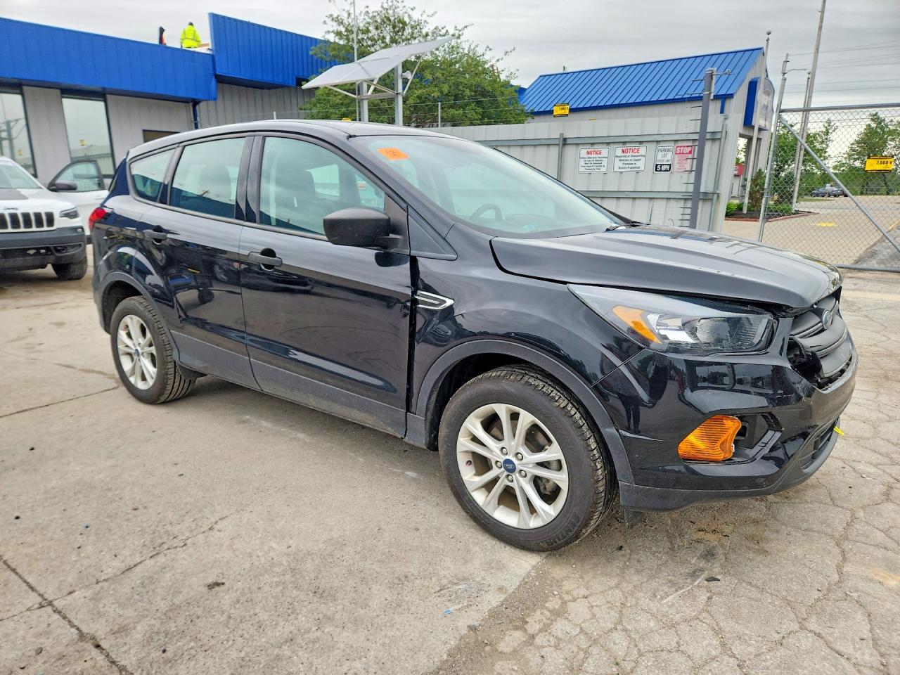 2019 Ford Escape S Black vin: 1FMCU0F74KUA78763