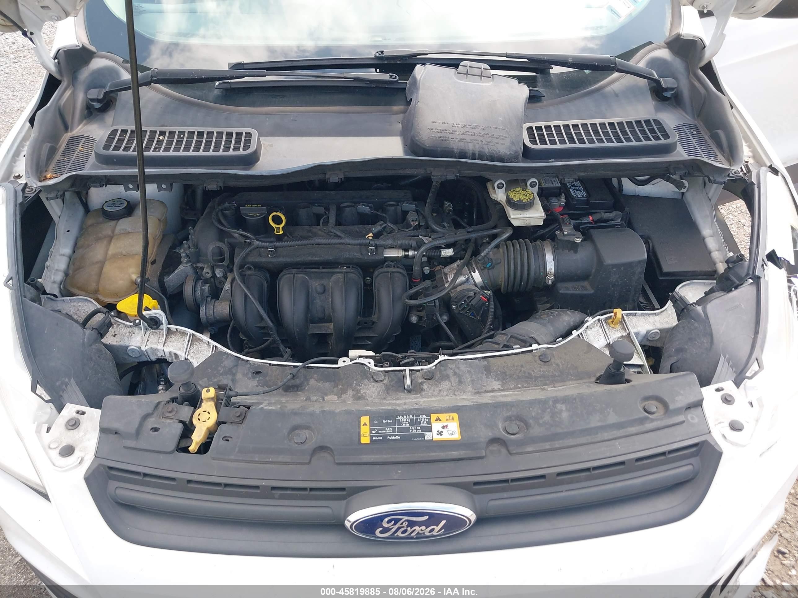 2013 Ford Escape S White vin: 1FMCU0F75DUA45080