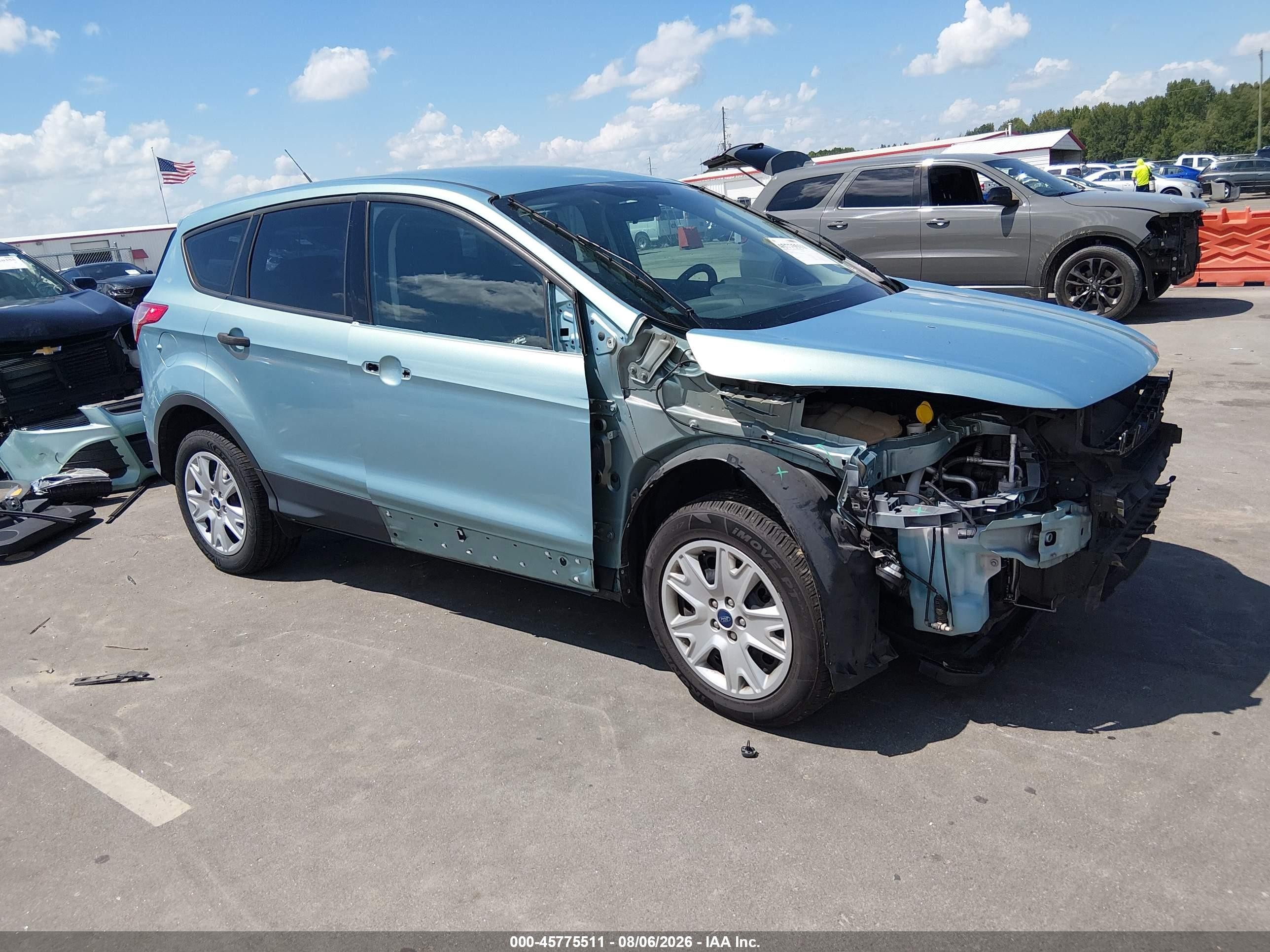 2013 Ford Escape S Blue vin: 1FMCU0F75DUB44188
