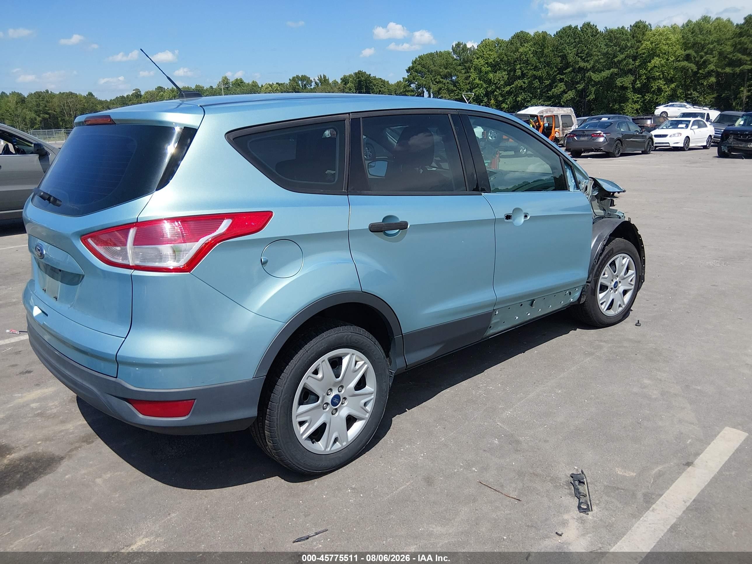 2013 Ford Escape S Blue vin: 1FMCU0F75DUB44188