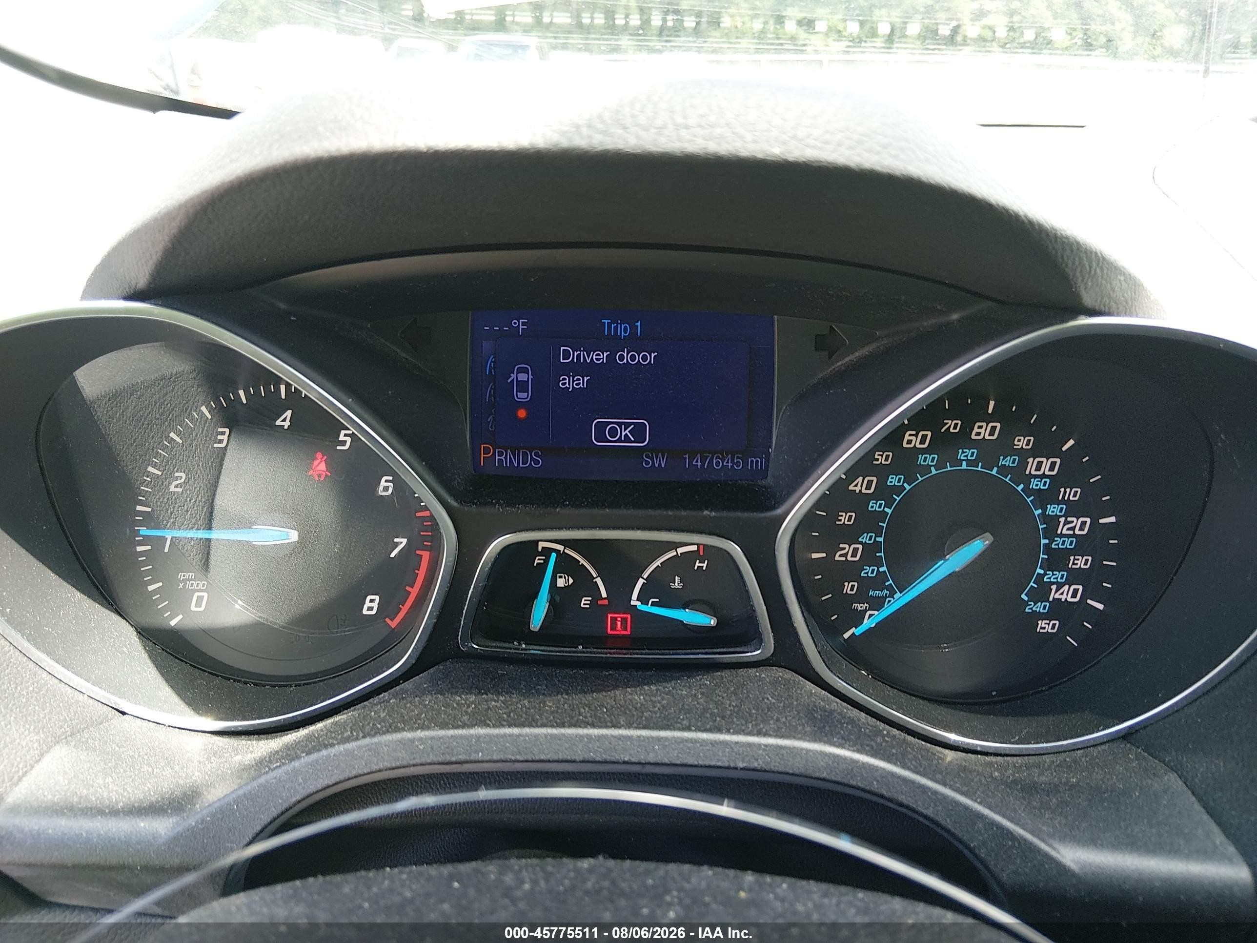 2013 Ford Escape S Blue vin: 1FMCU0F75DUB44188