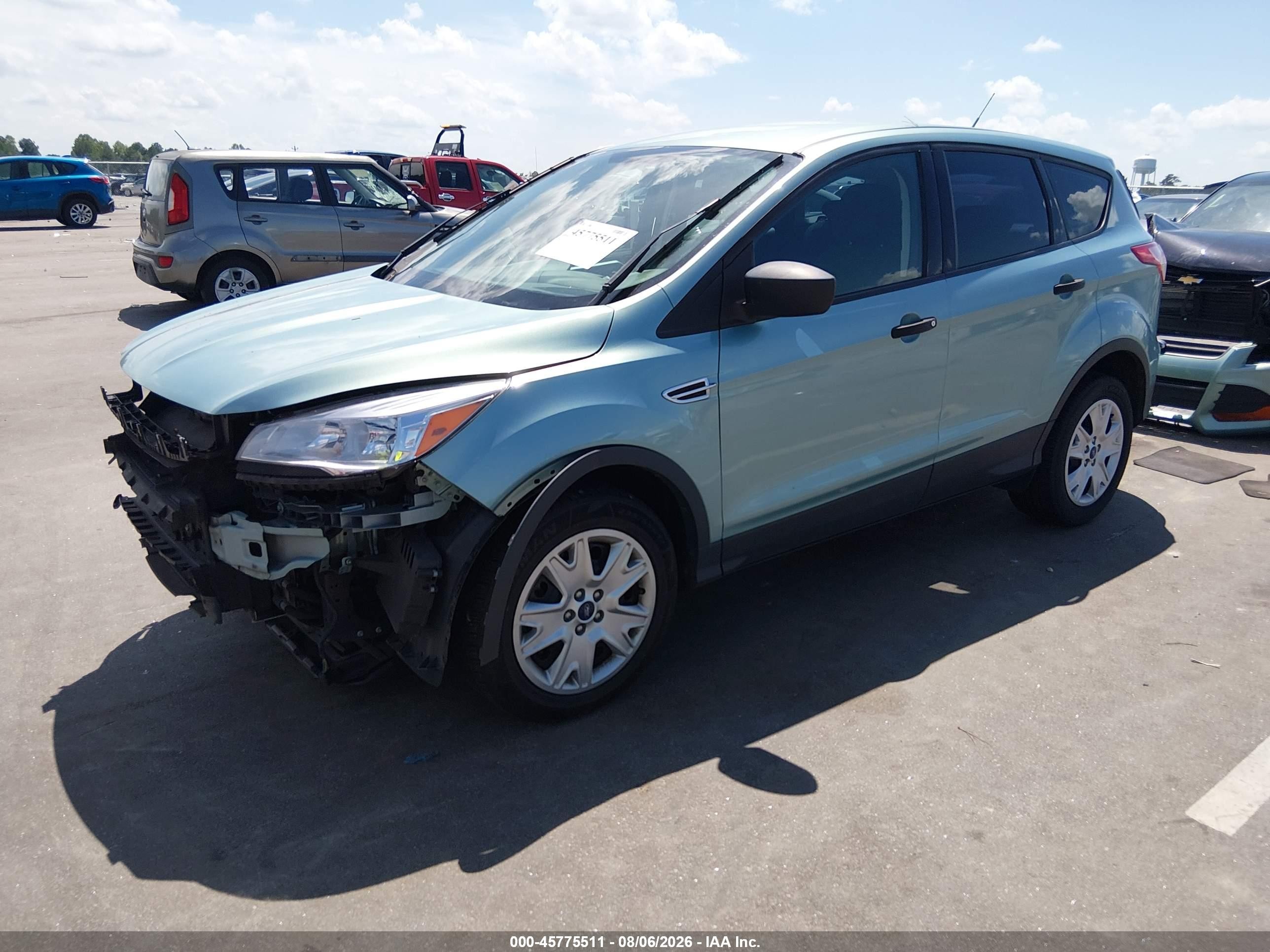 2013 Ford Escape S Blue vin: 1FMCU0F75DUB44188