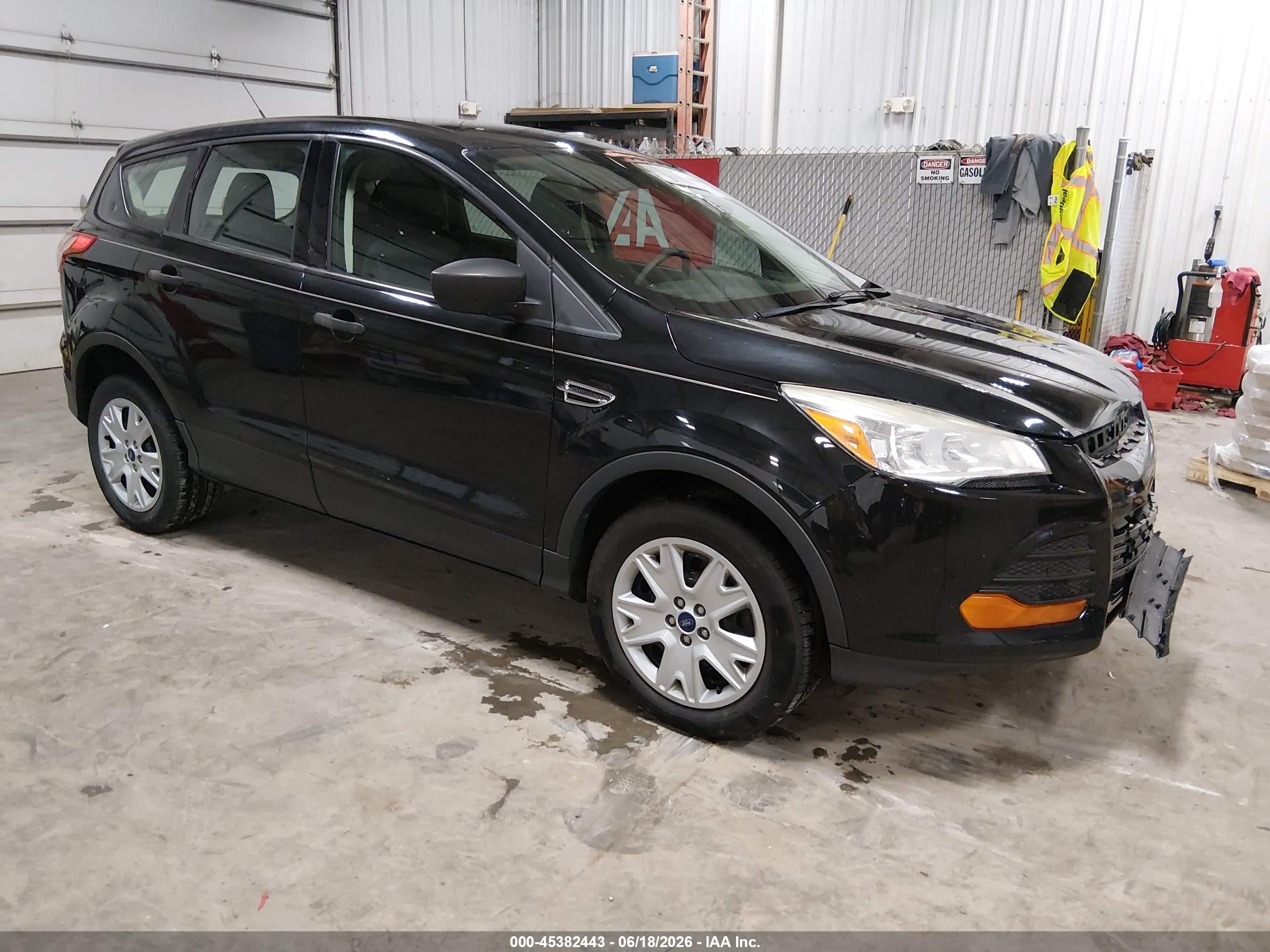2013 Ford Escape S Black vin: 1FMCU0F75DUB52128