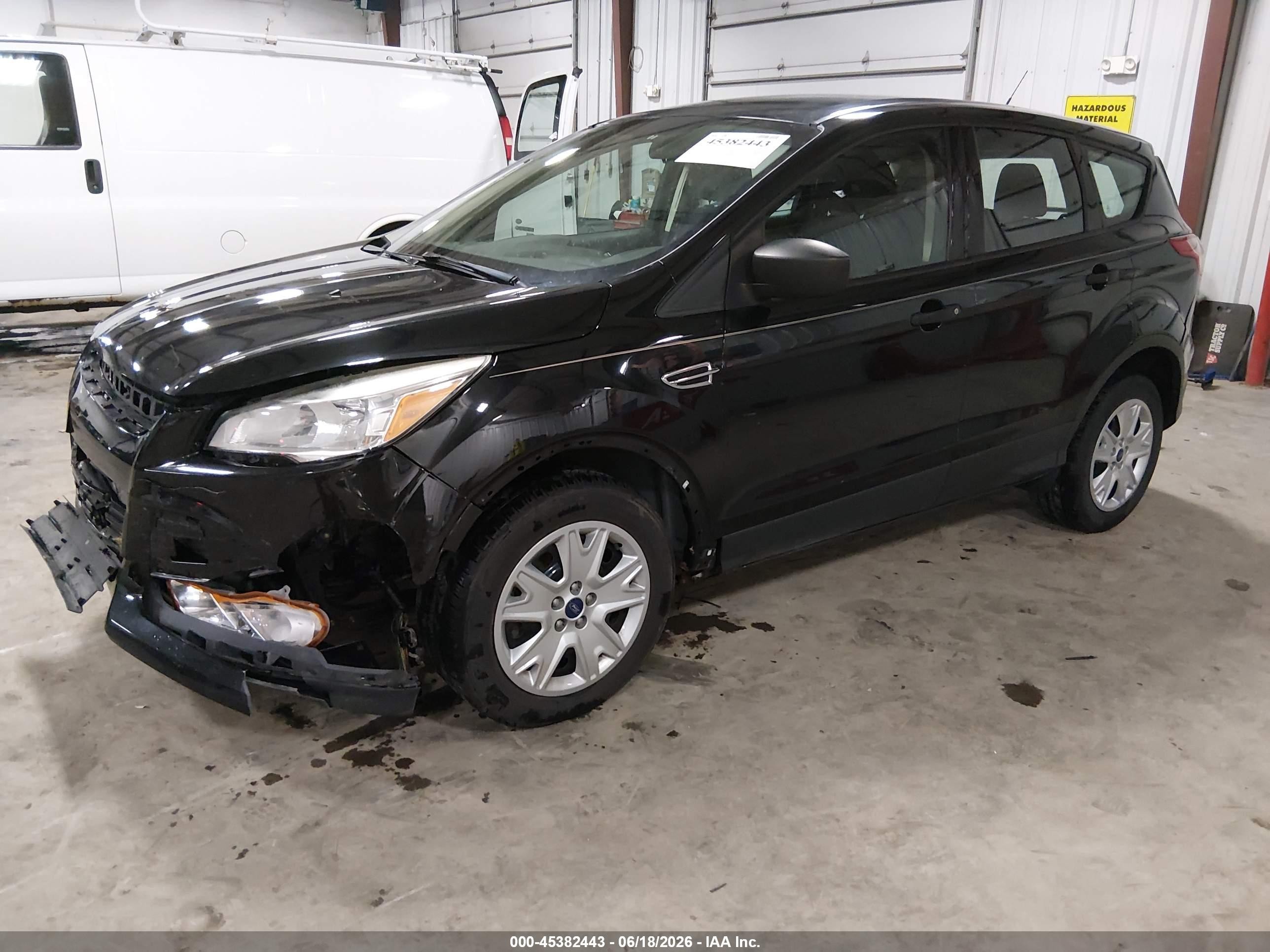 2013 Ford Escape S Black vin: 1FMCU0F75DUB52128