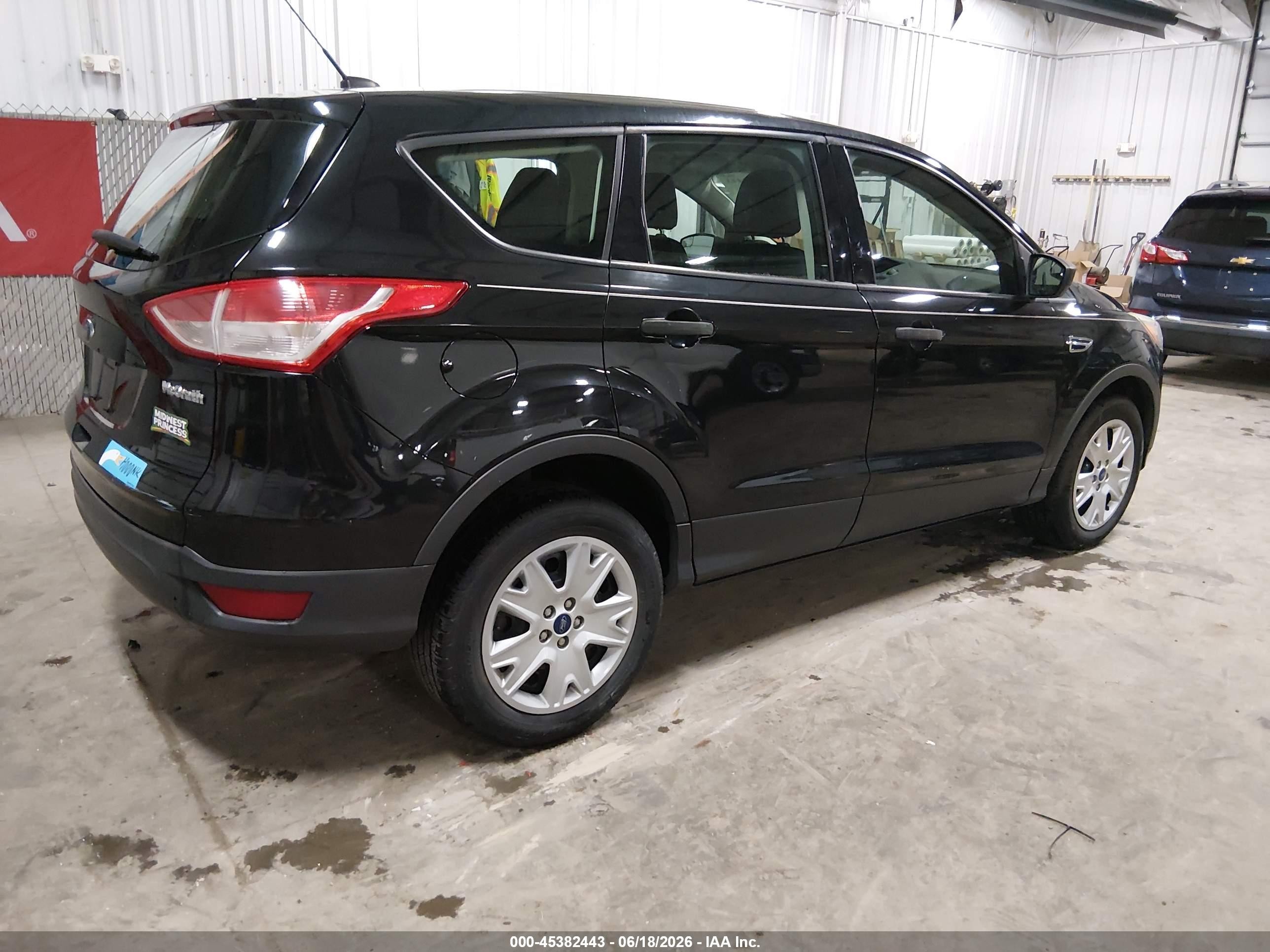 2013 Ford Escape S Black vin: 1FMCU0F75DUB52128