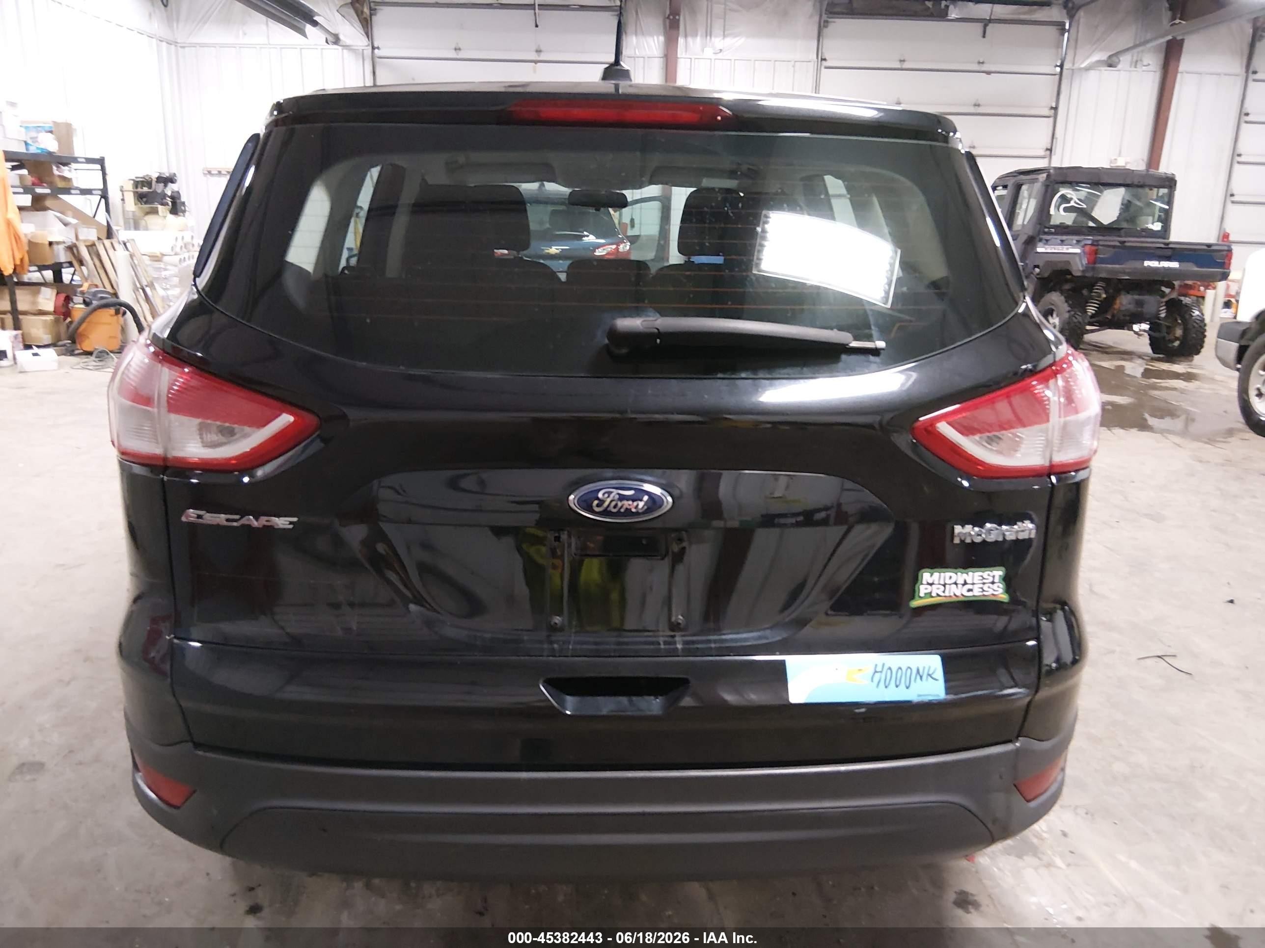 2013 Ford Escape S Black vin: 1FMCU0F75DUB52128