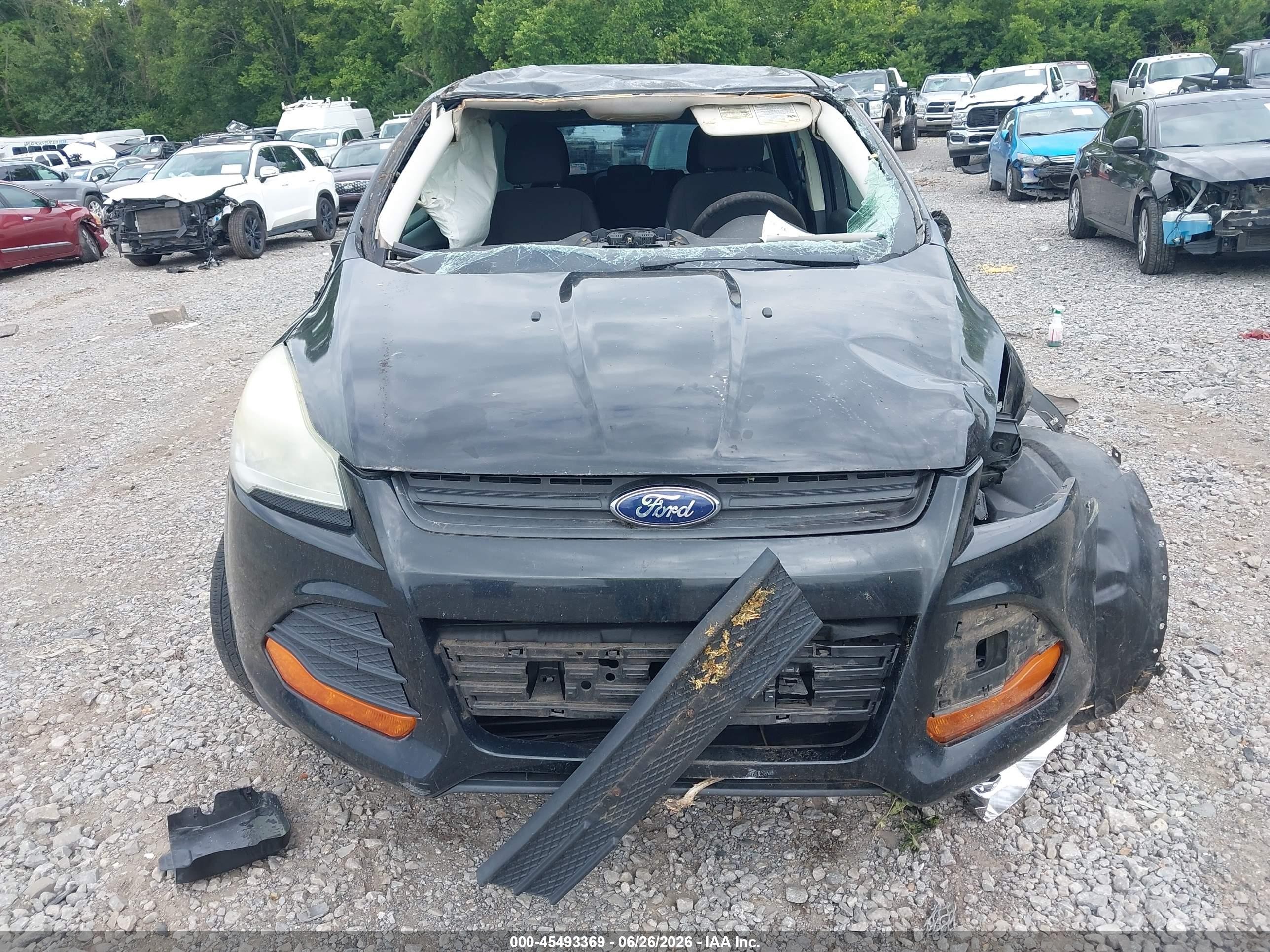 2013 Ford Escape S Black vin: 1FMCU0F75DUB94718