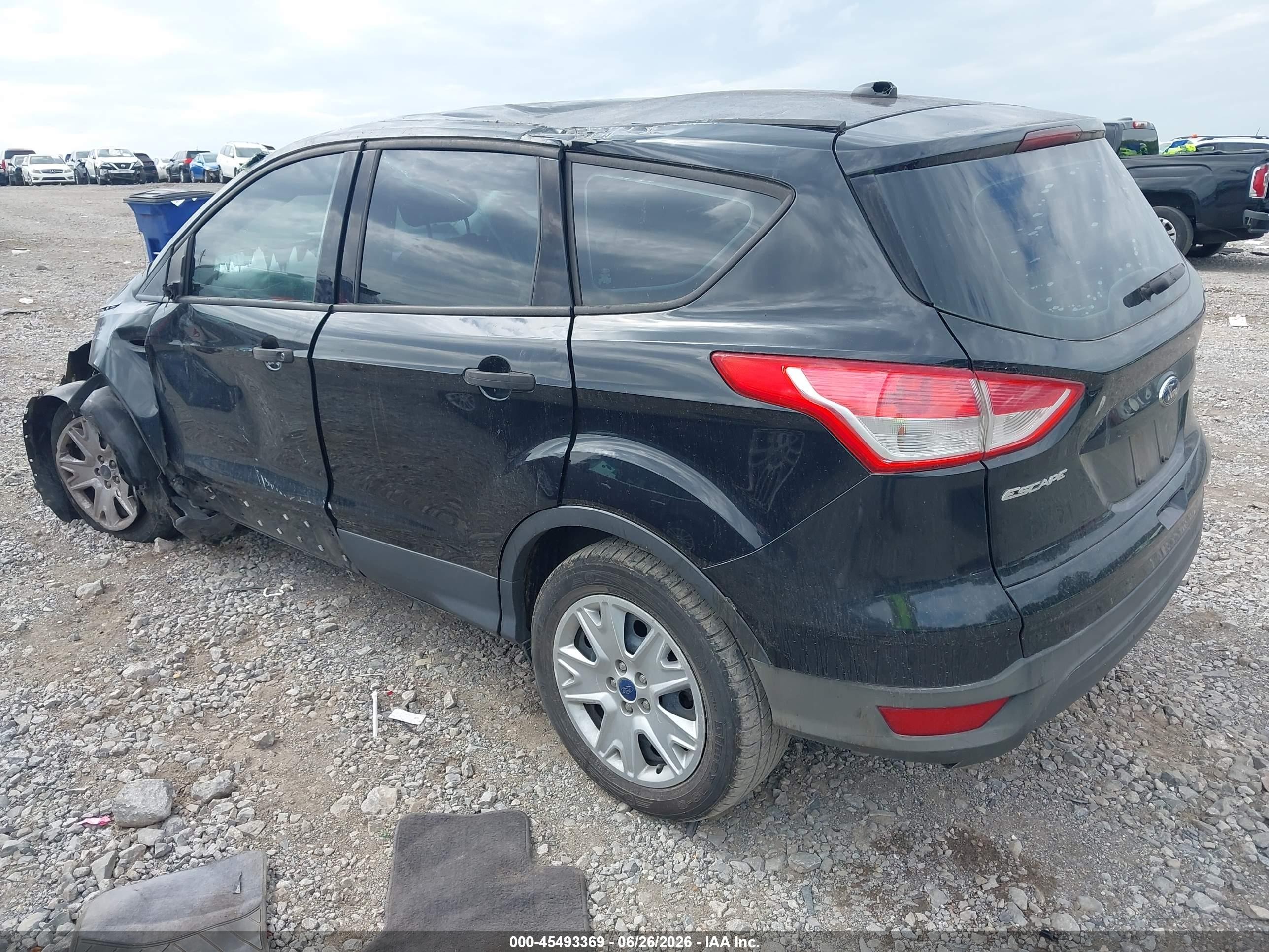 2013 Ford Escape S Black vin: 1FMCU0F75DUB94718