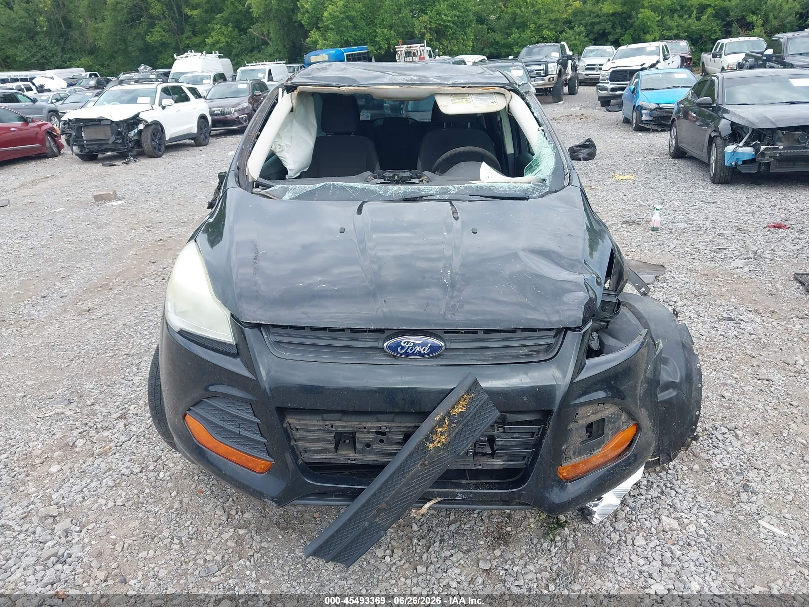 2013 Ford Escape S Black vin: 1FMCU0F75DUB94718