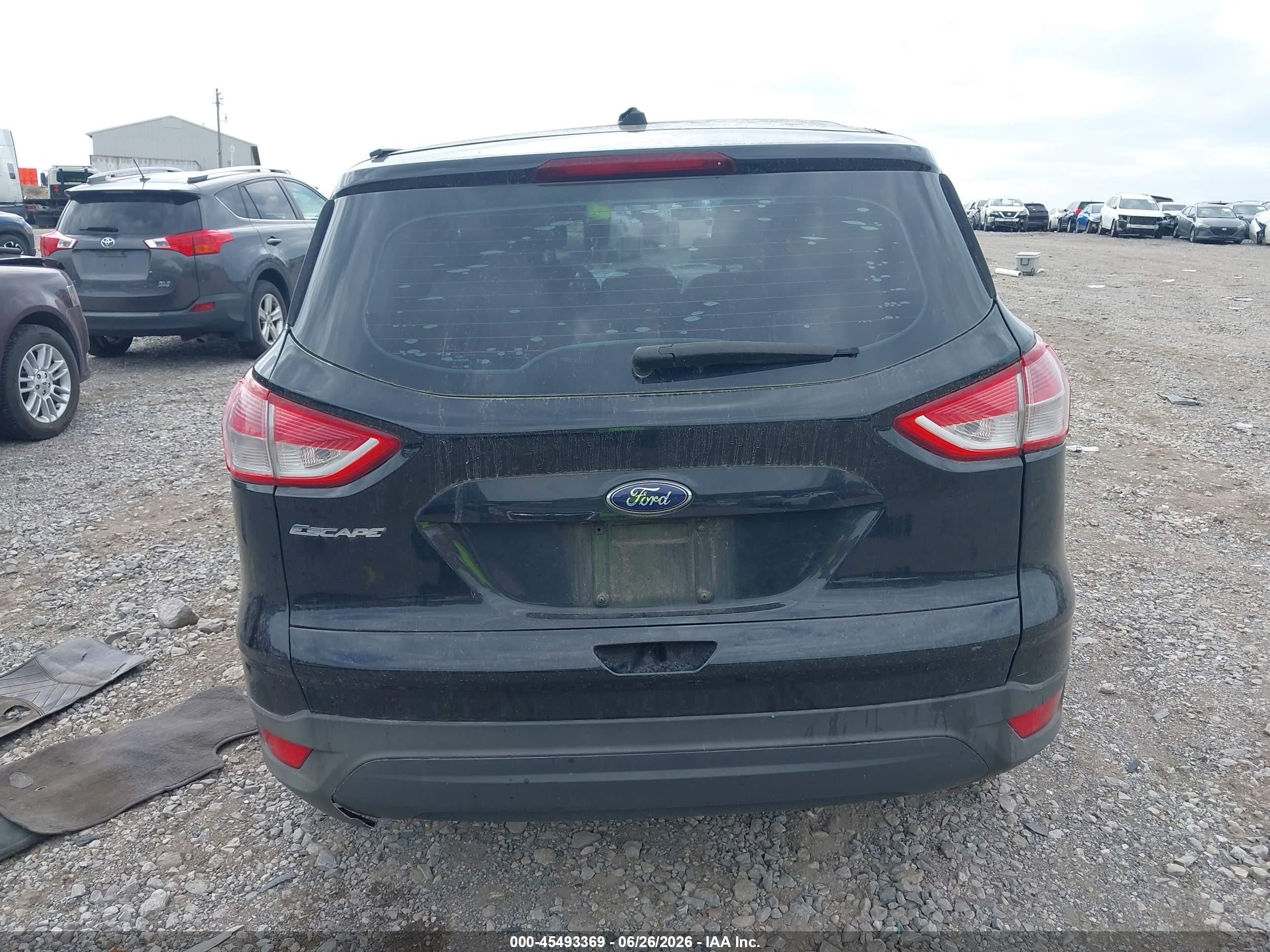 2013 Ford Escape S Black vin: 1FMCU0F75DUB94718
