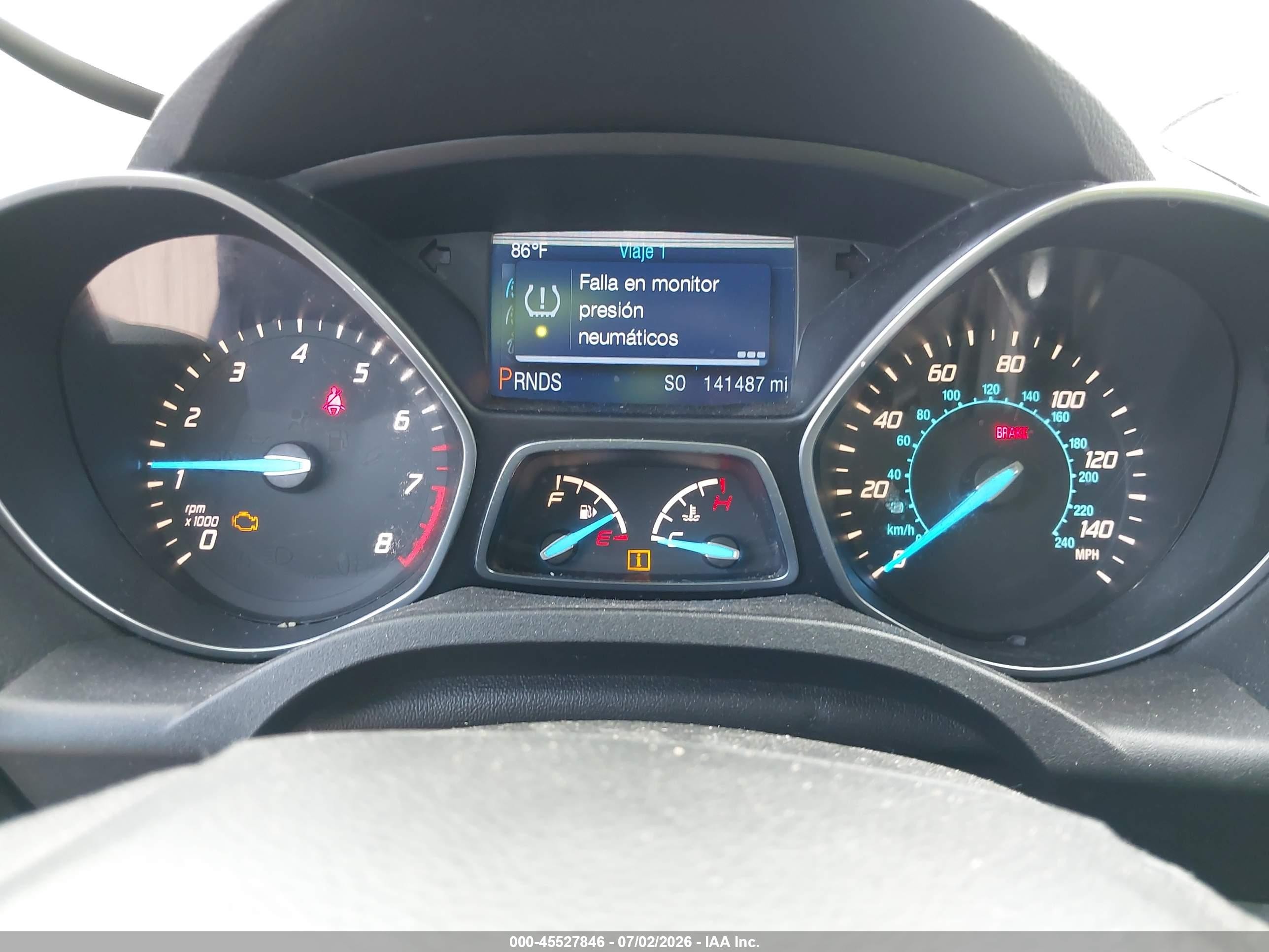 2013 Ford Escape S Blue vin: 1FMCU0F75DUD01637