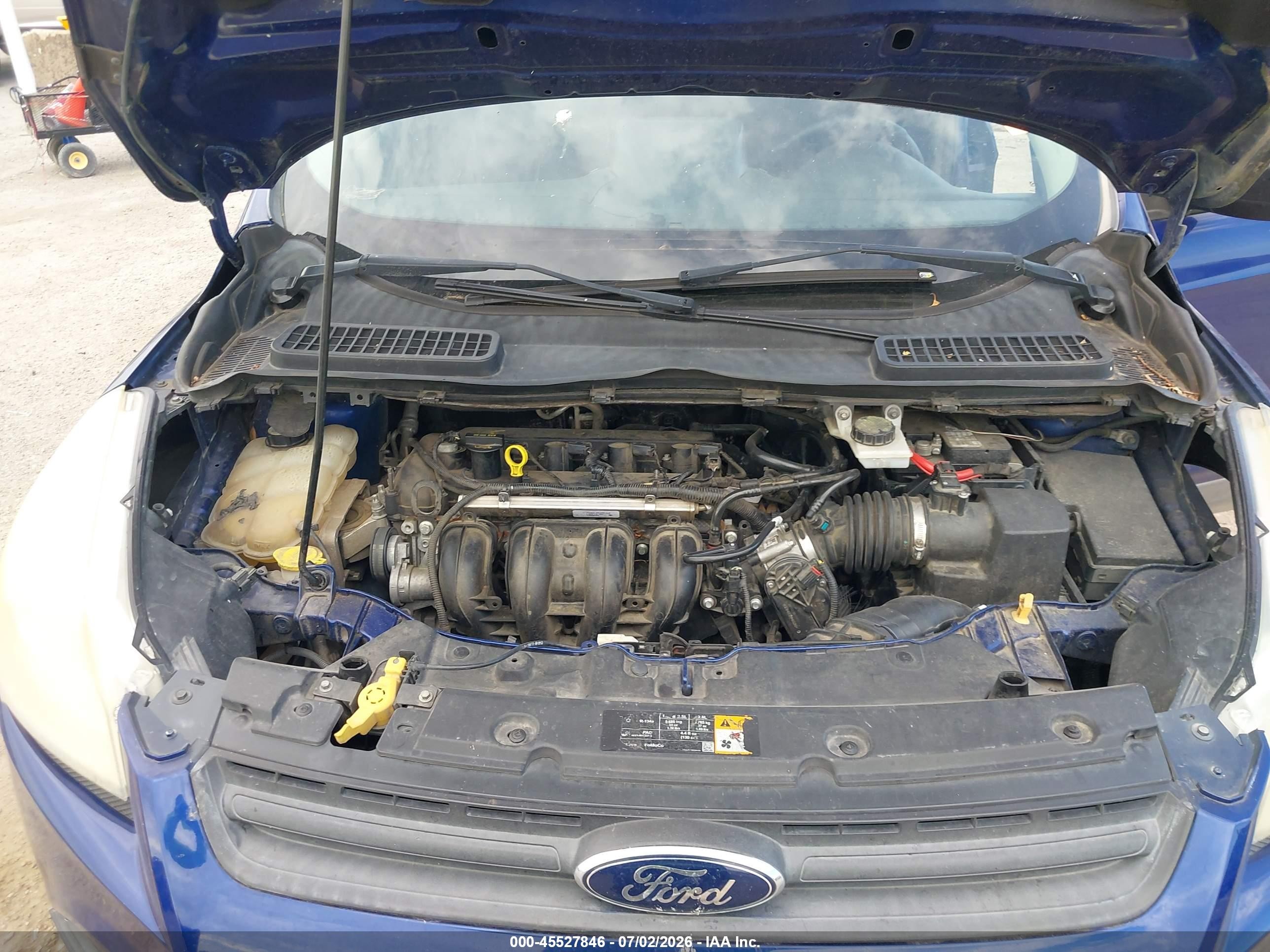 2013 Ford Escape S Blue vin: 1FMCU0F75DUD01637
