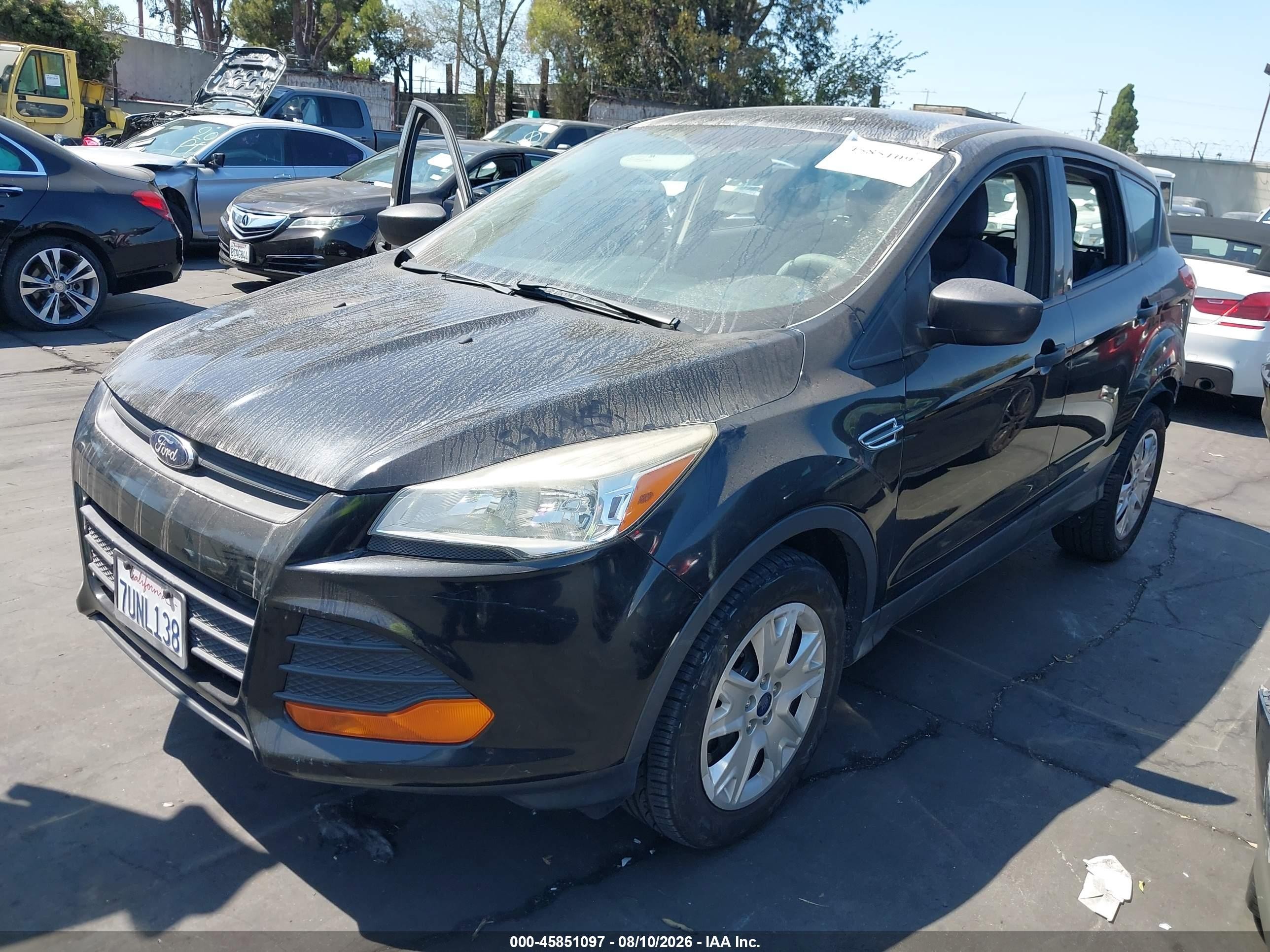2013 Ford Escape S Black vin: 1FMCU0F75DUD76161