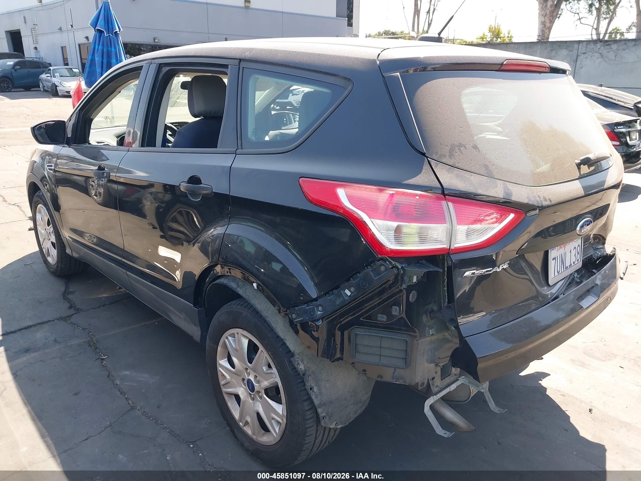 2013 Ford Escape S Black vin: 1FMCU0F75DUD76161