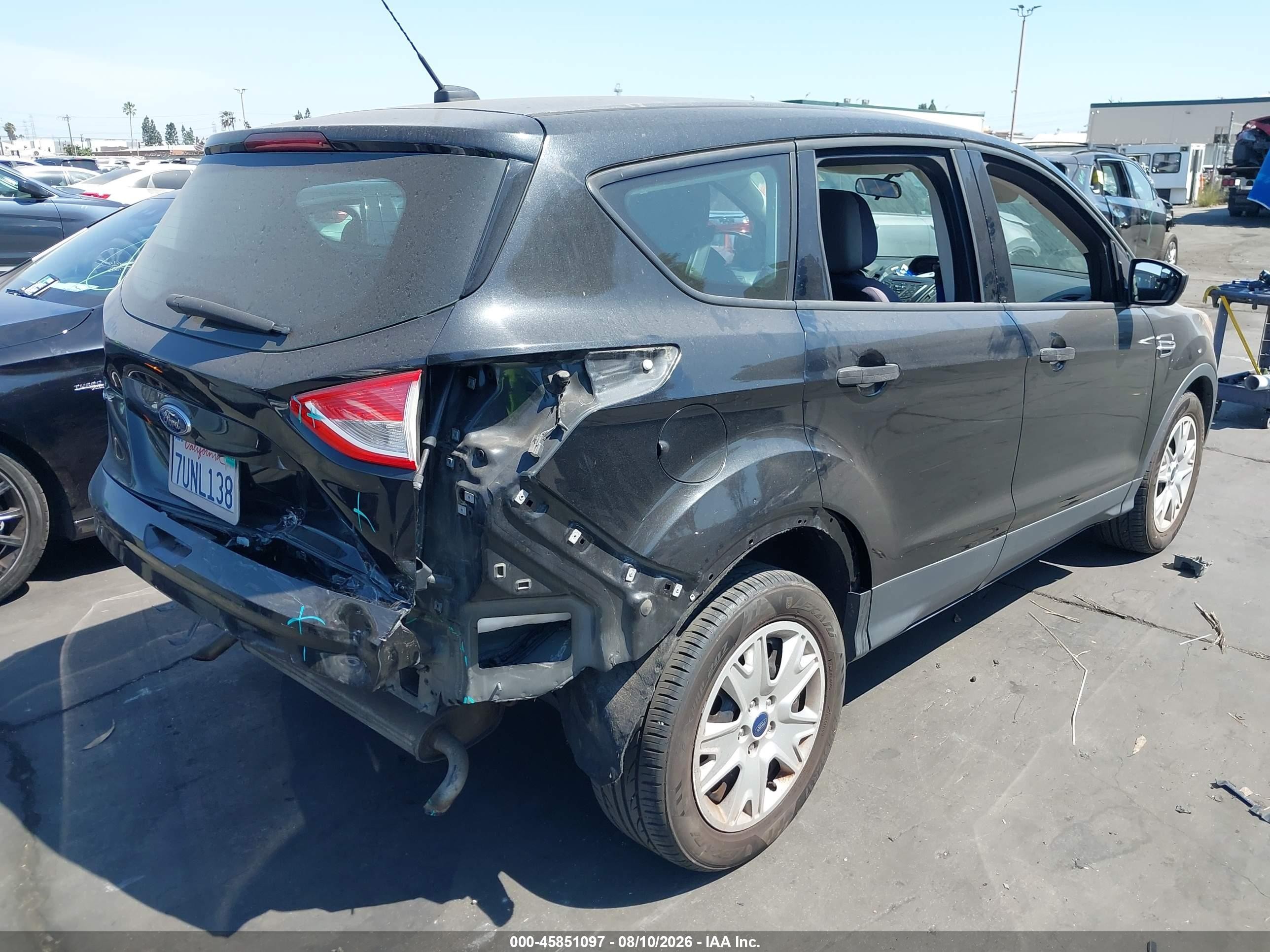 2013 Ford Escape S Black vin: 1FMCU0F75DUD76161