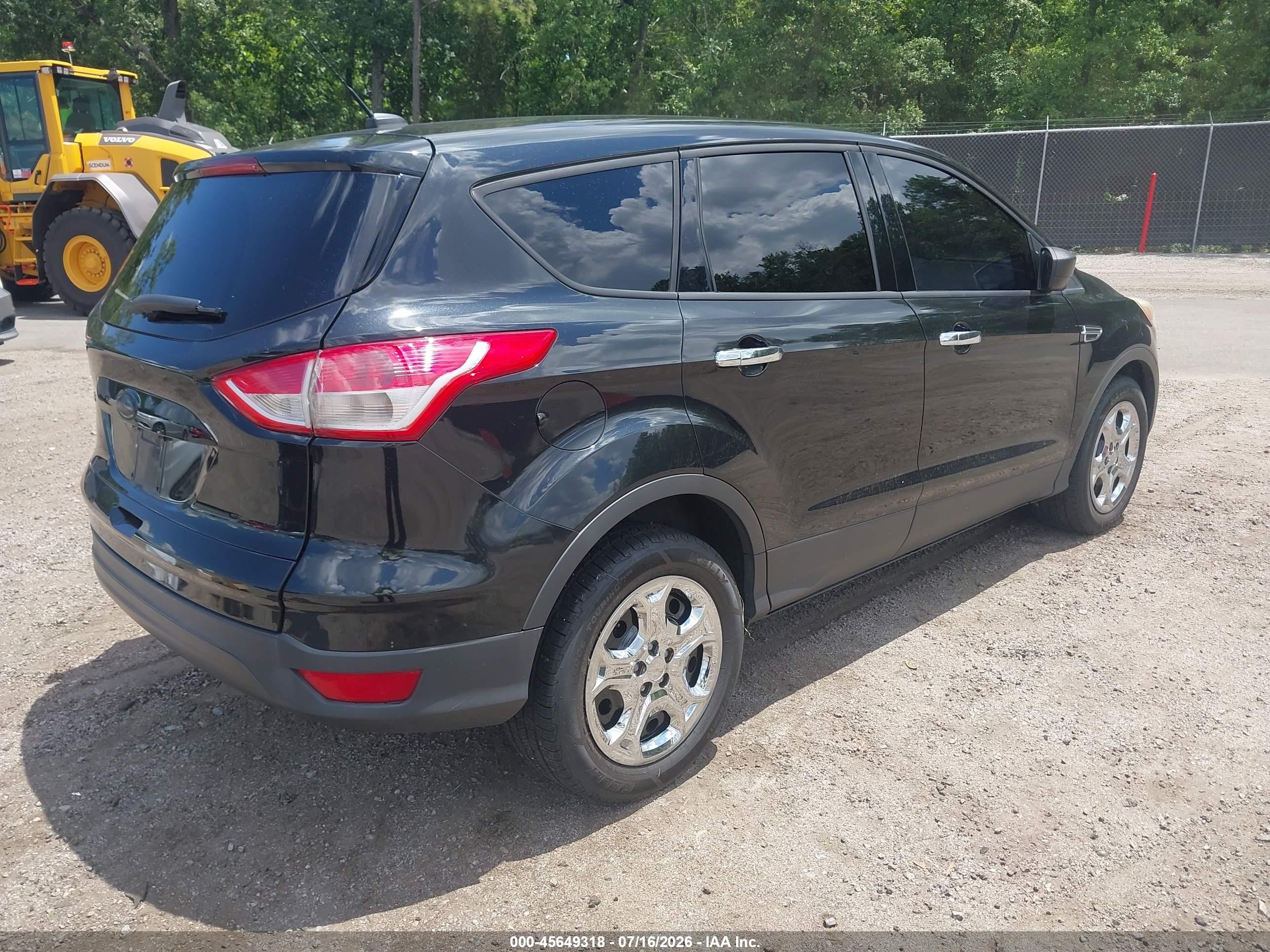 2013 Ford Escape S Black vin: 1FMCU0F75DUD94823