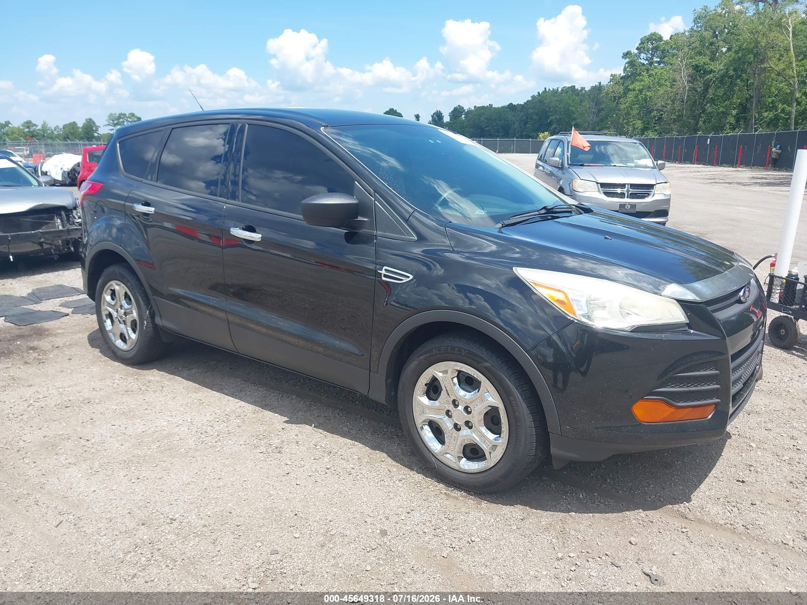 2013 Ford Escape S Black vin: 1FMCU0F75DUD94823