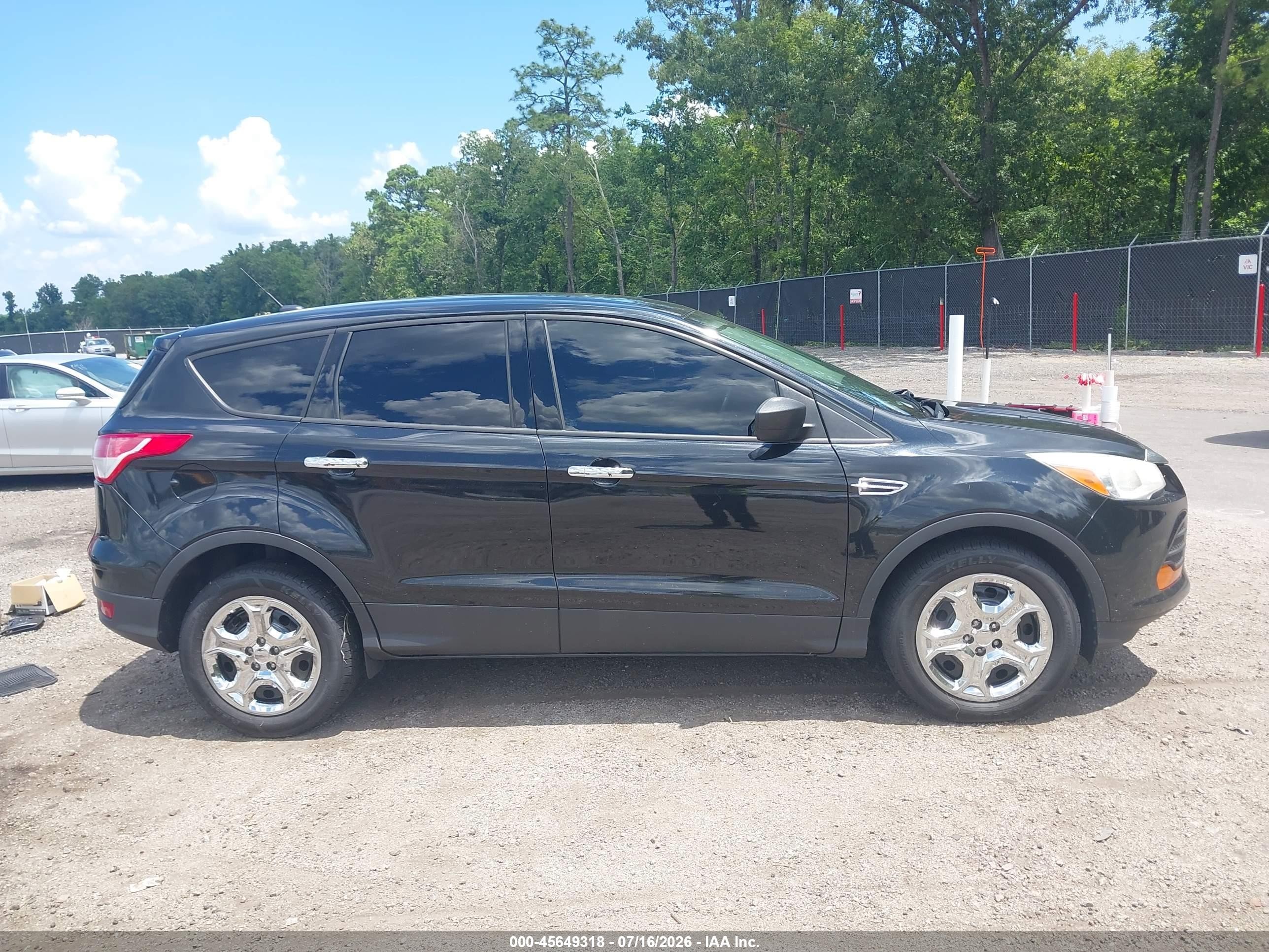 2013 Ford Escape S Black vin: 1FMCU0F75DUD94823