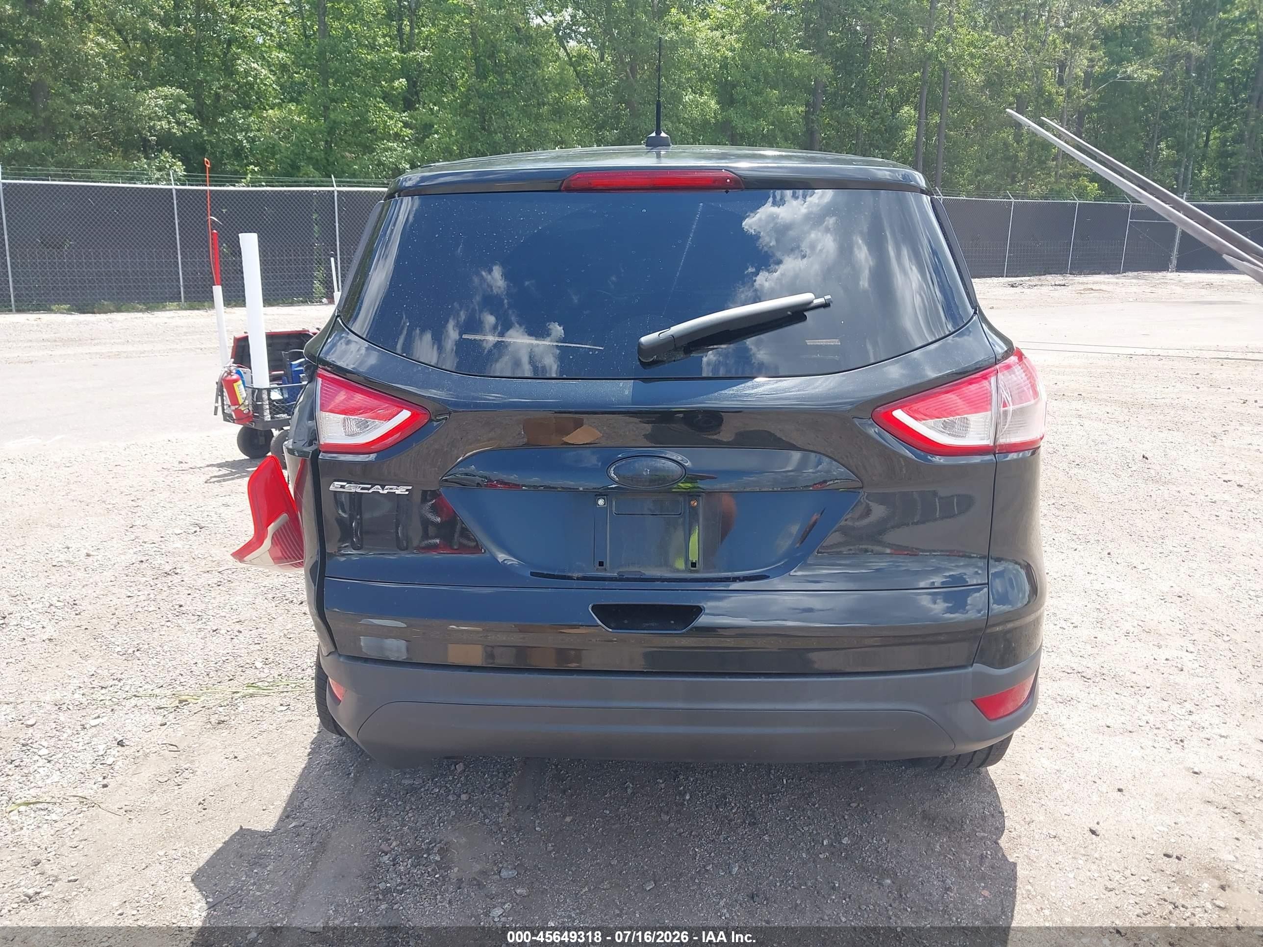 2013 Ford Escape S Black vin: 1FMCU0F75DUD94823
