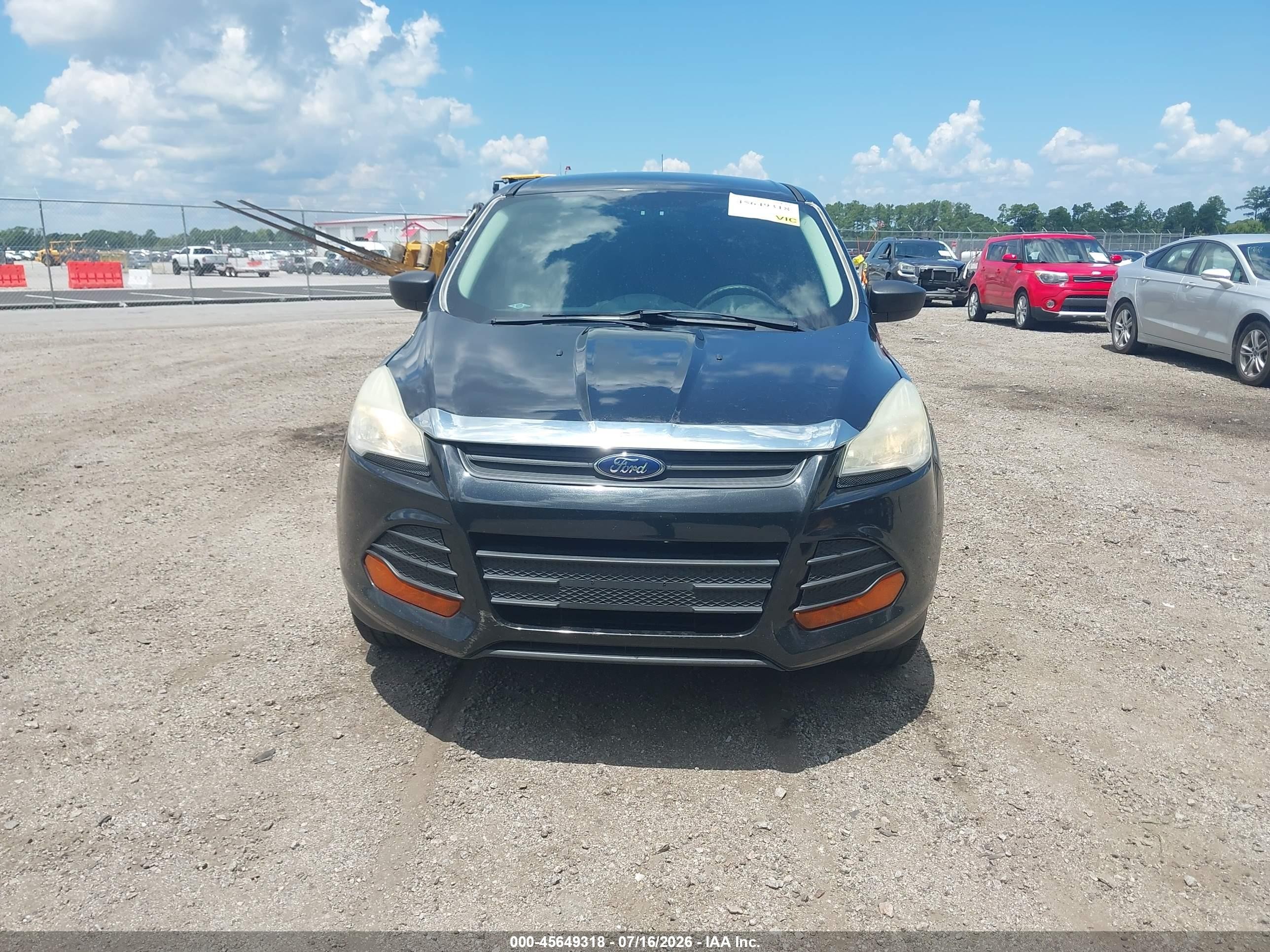 2013 Ford Escape S Black vin: 1FMCU0F75DUD94823
