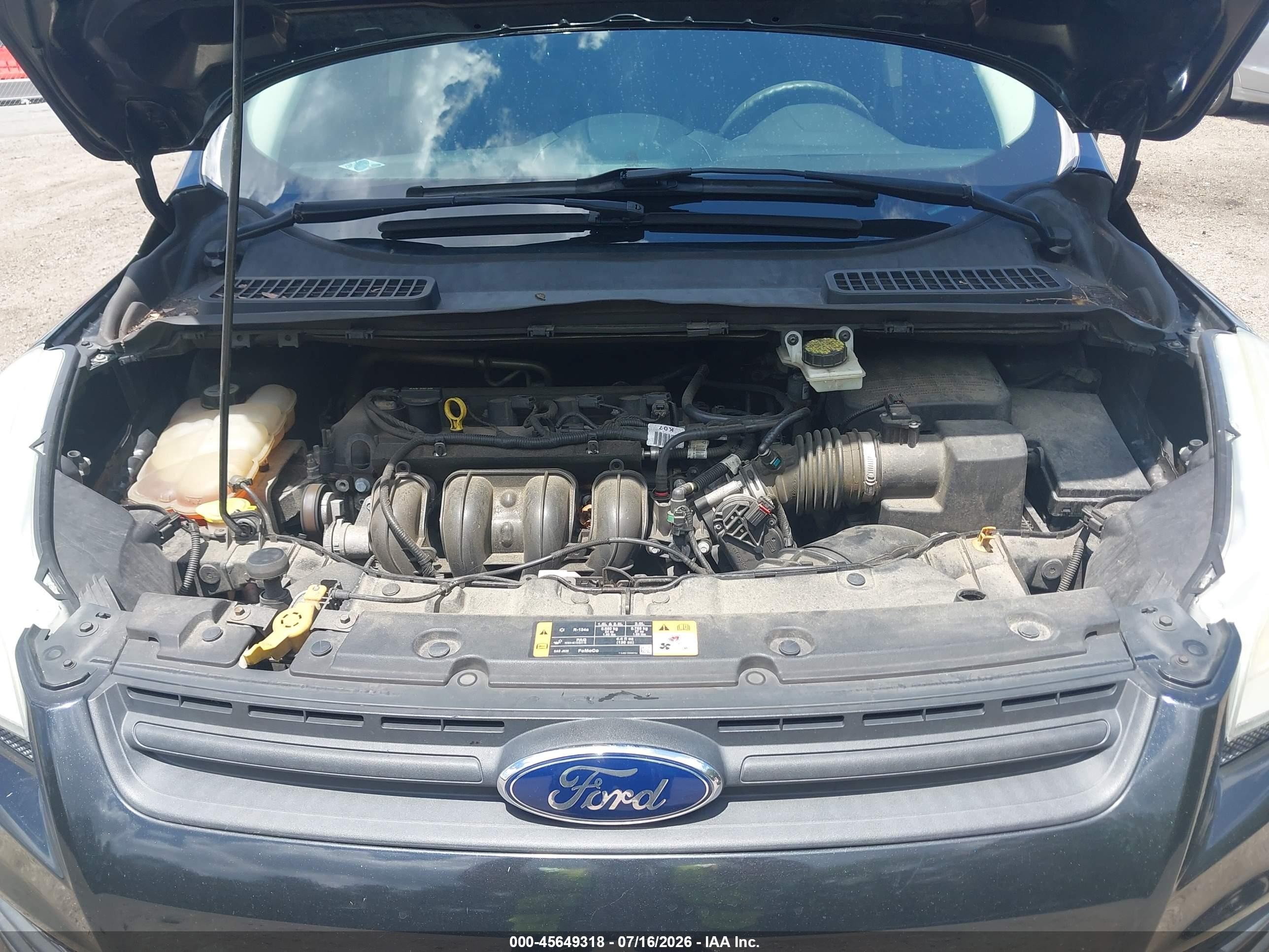 2013 Ford Escape S Black vin: 1FMCU0F75DUD94823