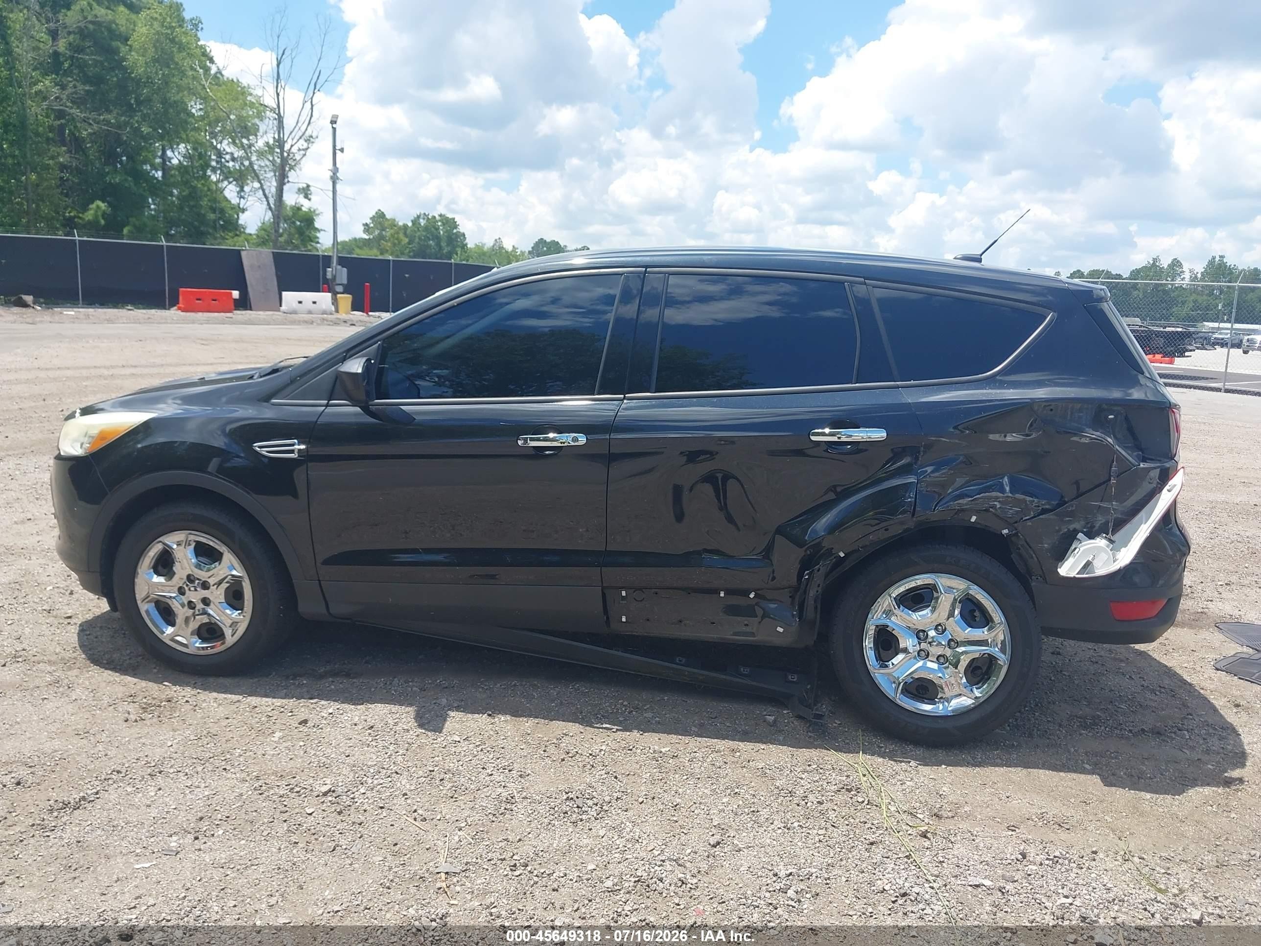 2013 Ford Escape S Black vin: 1FMCU0F75DUD94823