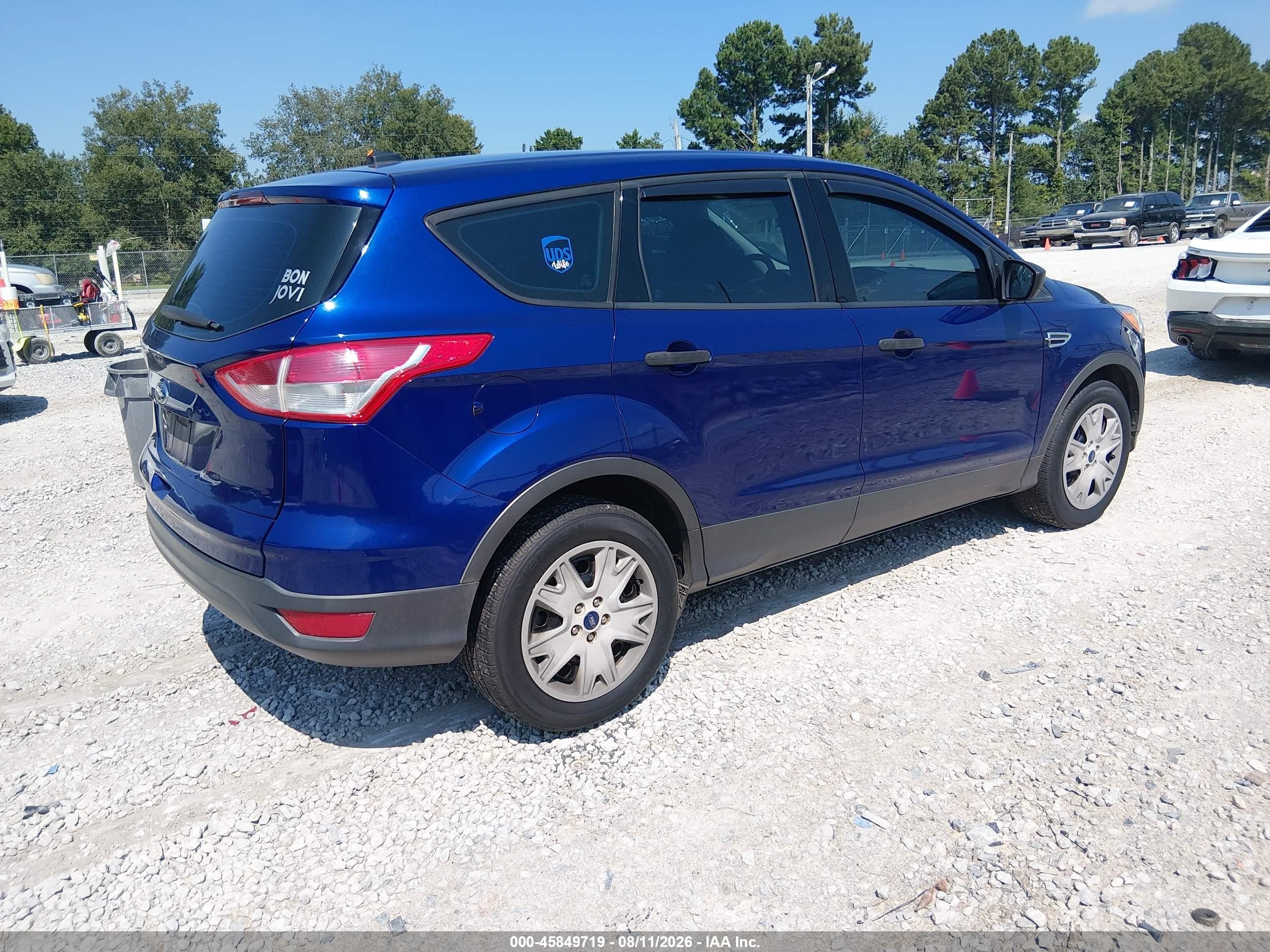 2014 Ford Escape S Синий vin: 1FMCU0F75EUB92520