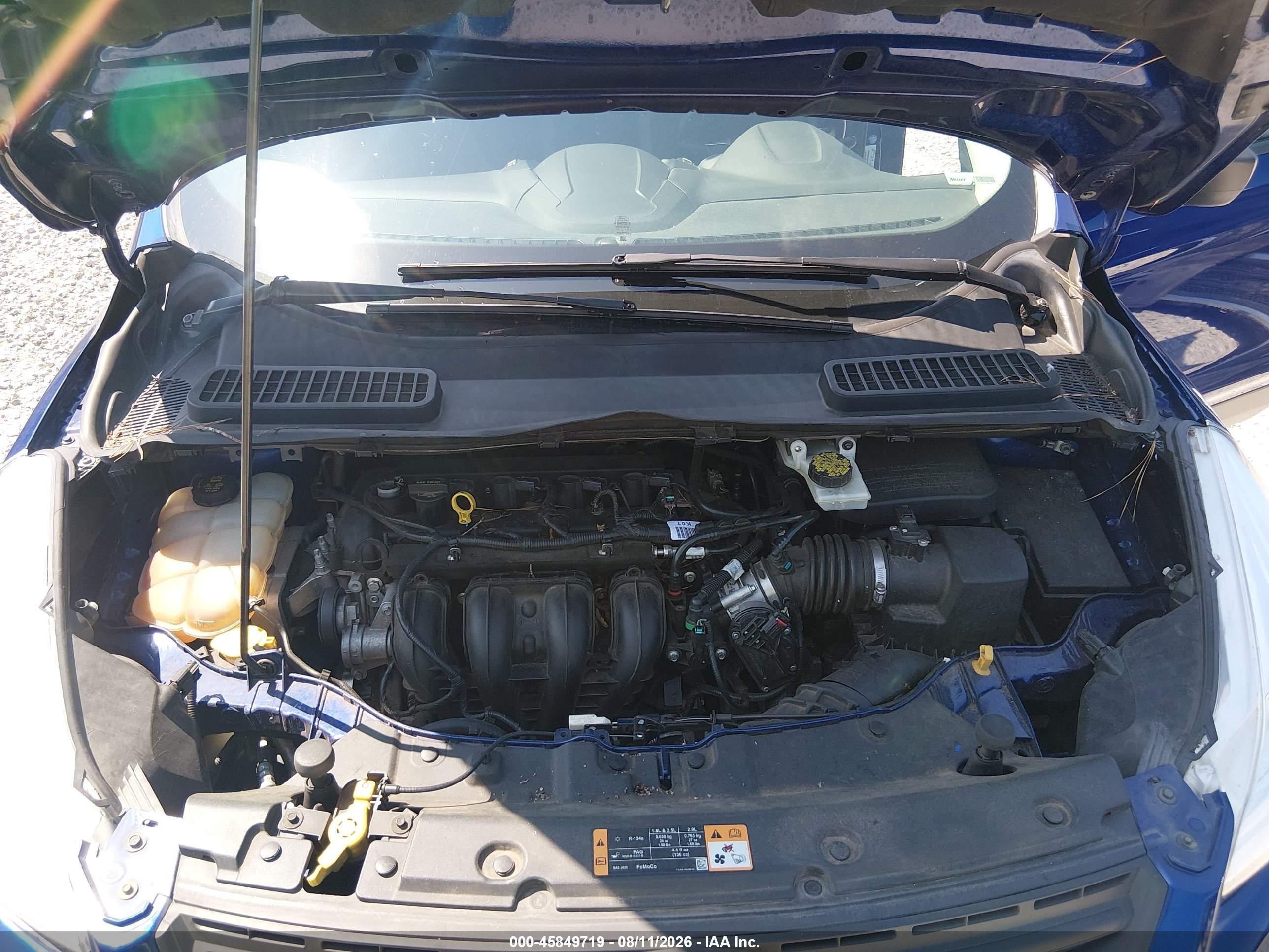 2014 Ford Escape S Синий vin: 1FMCU0F75EUB92520
