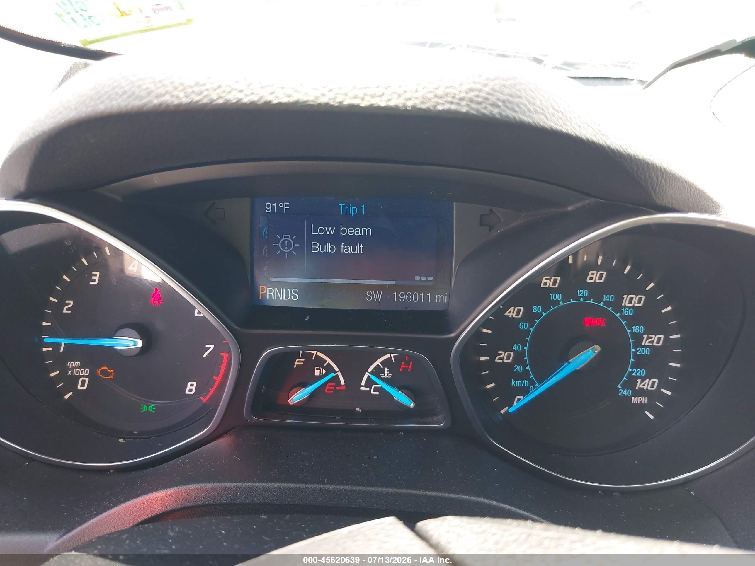 2014 Ford Escape S White vin: 1FMCU0F75EUC01121
