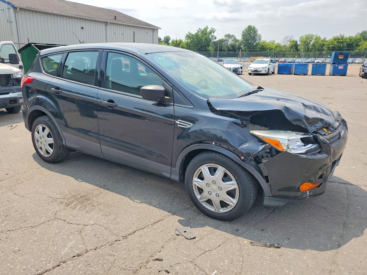 2014 Ford Escape S Black vin: 1FMCU0F75EUC28139
