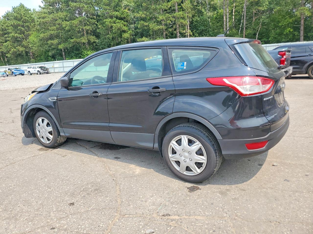 2014 Ford Escape S Black vin: 1FMCU0F75EUC28139