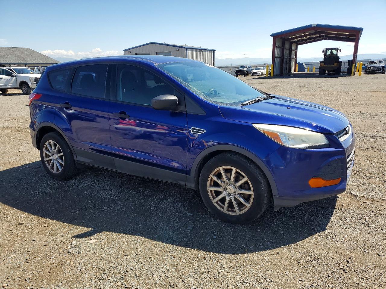 2014 Ford Escape S Blue vin: 1FMCU0F75EUC44454