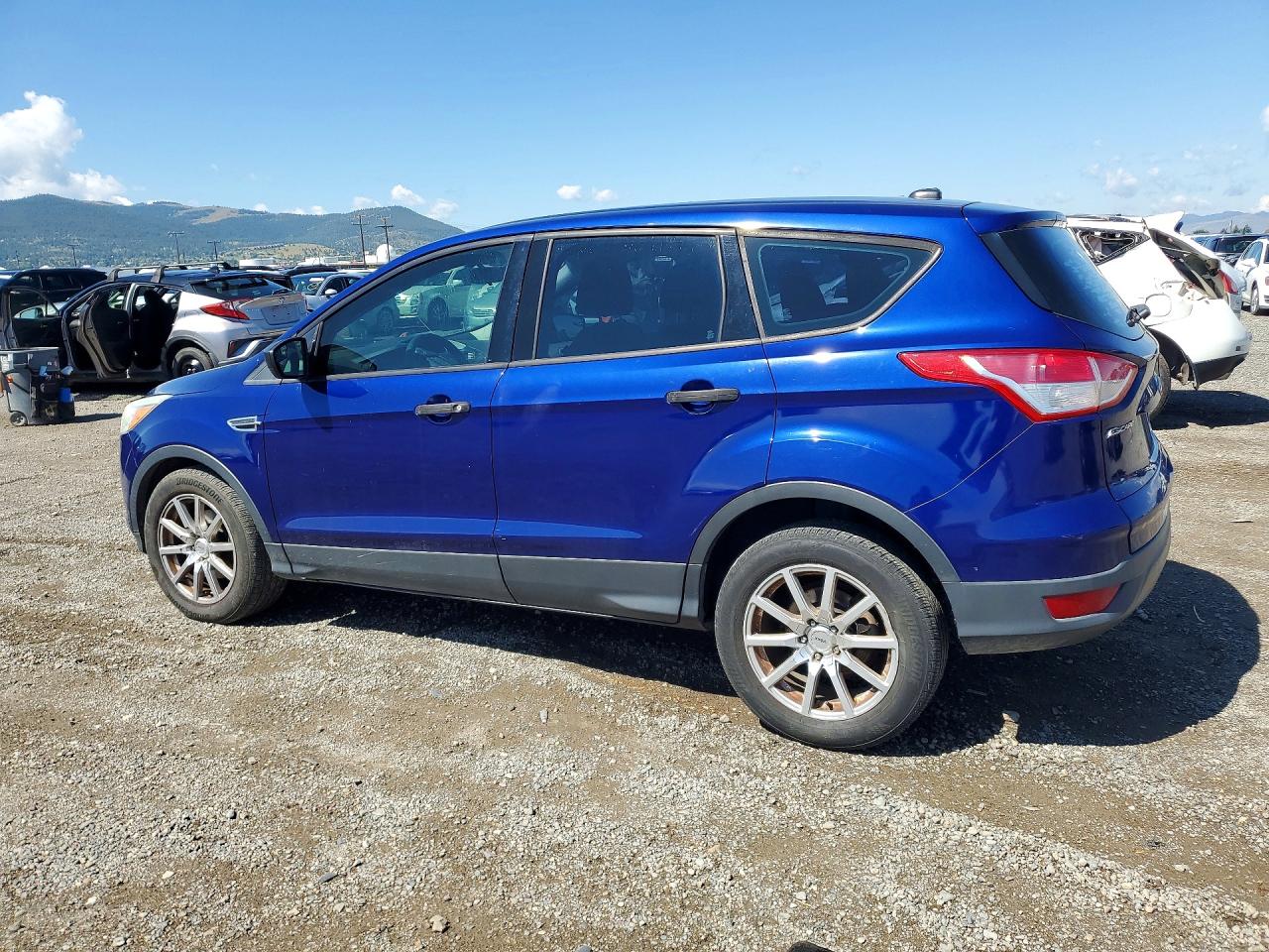 2014 Ford Escape S Blue vin: 1FMCU0F75EUC44454