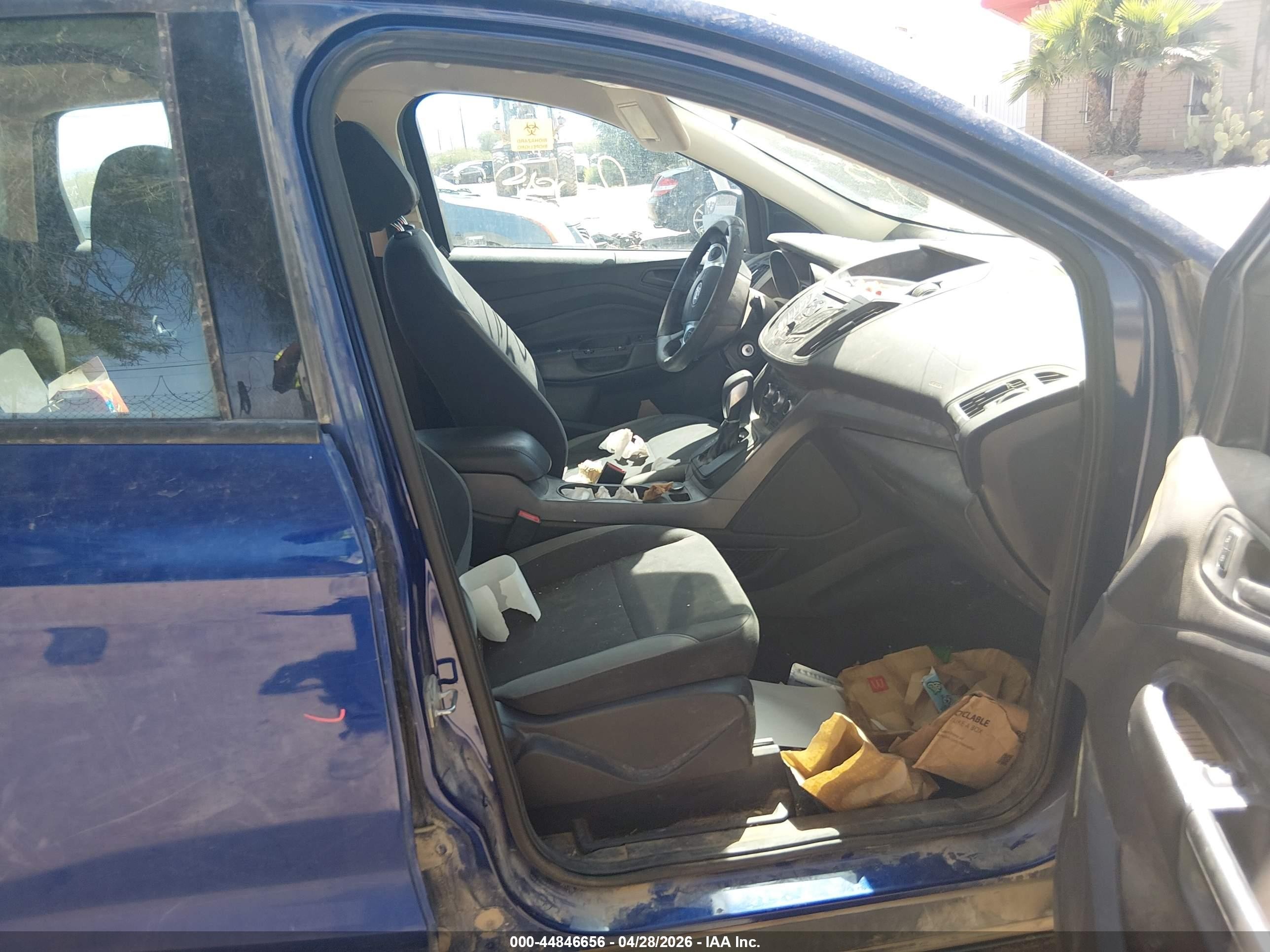 2014 Ford Escape S Blue vin: 1FMCU0F75EUD44313