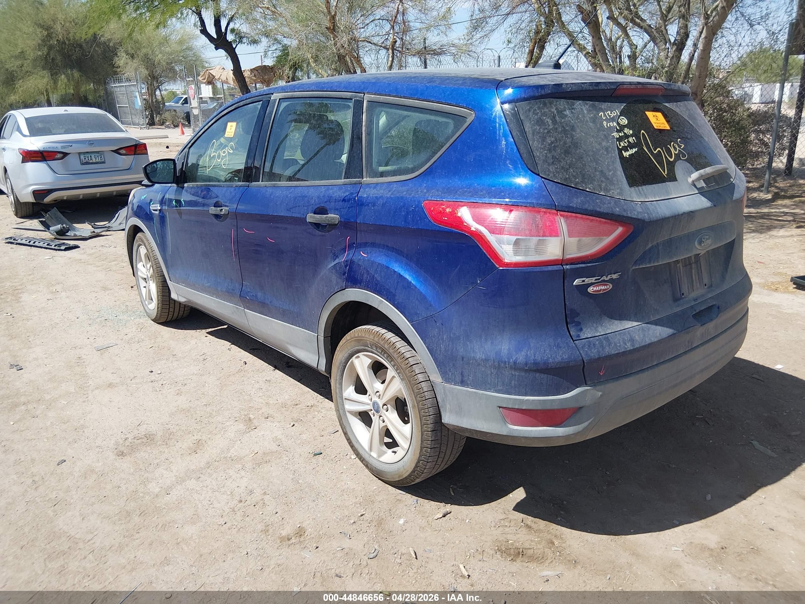 2014 Ford Escape S Blue vin: 1FMCU0F75EUD44313