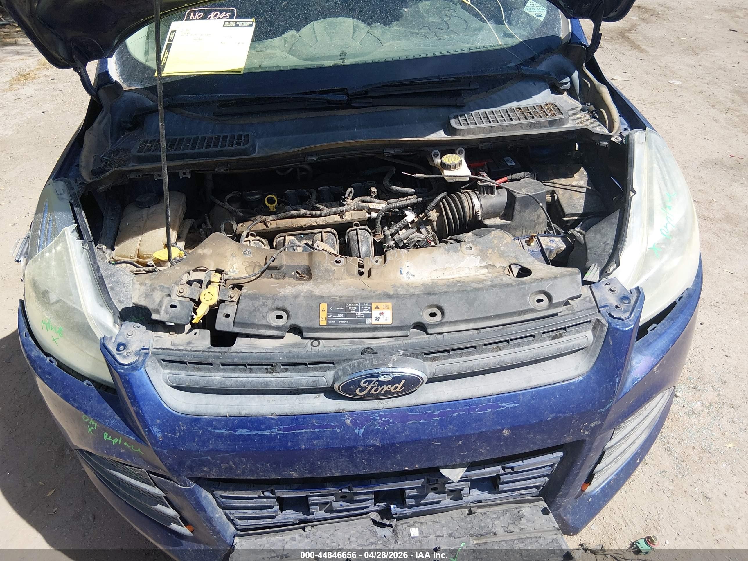 2014 Ford Escape S Blue vin: 1FMCU0F75EUD44313