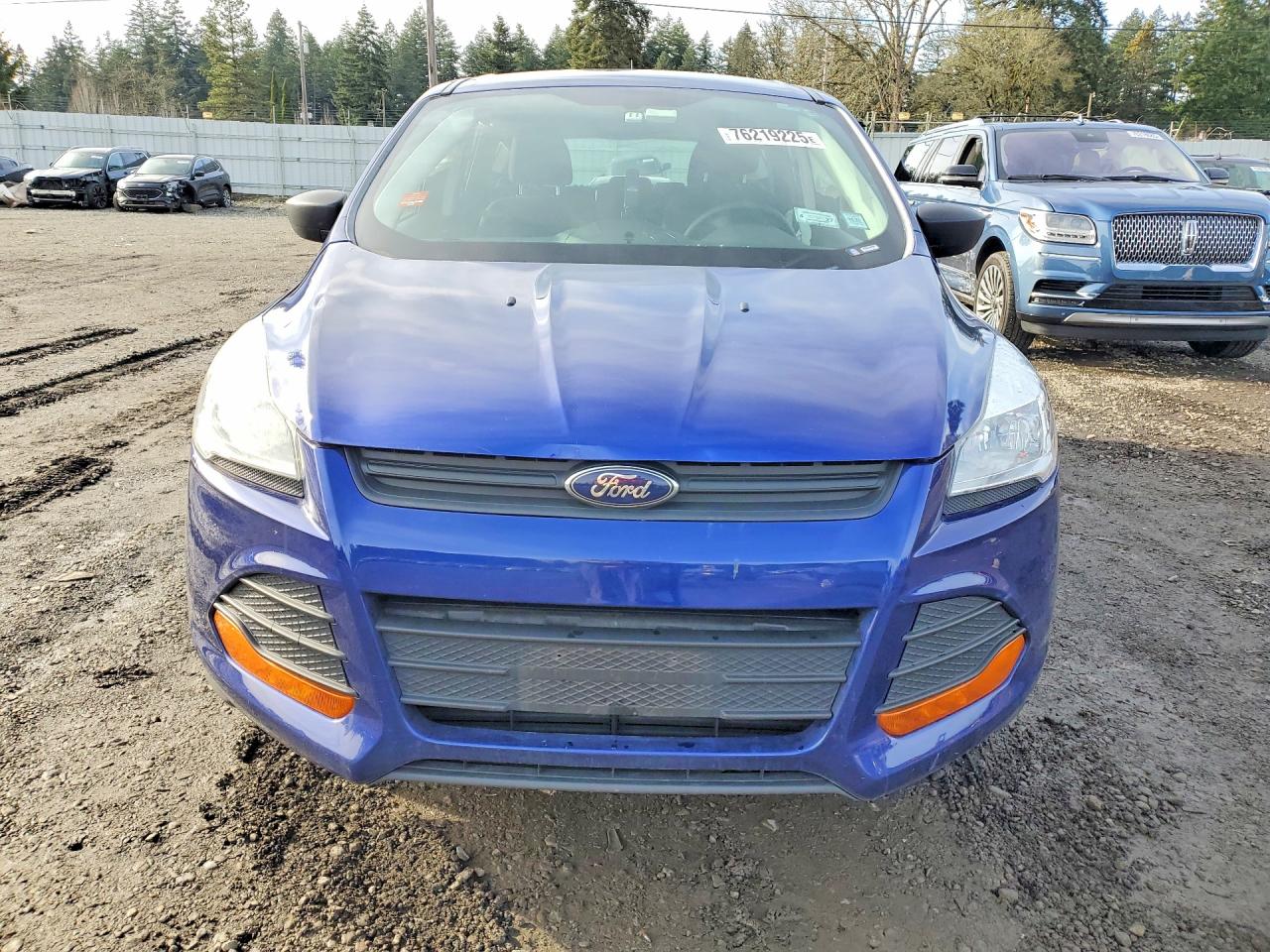 2014 Ford Escape S Blue vin: 1FMCU0F75EUD69468