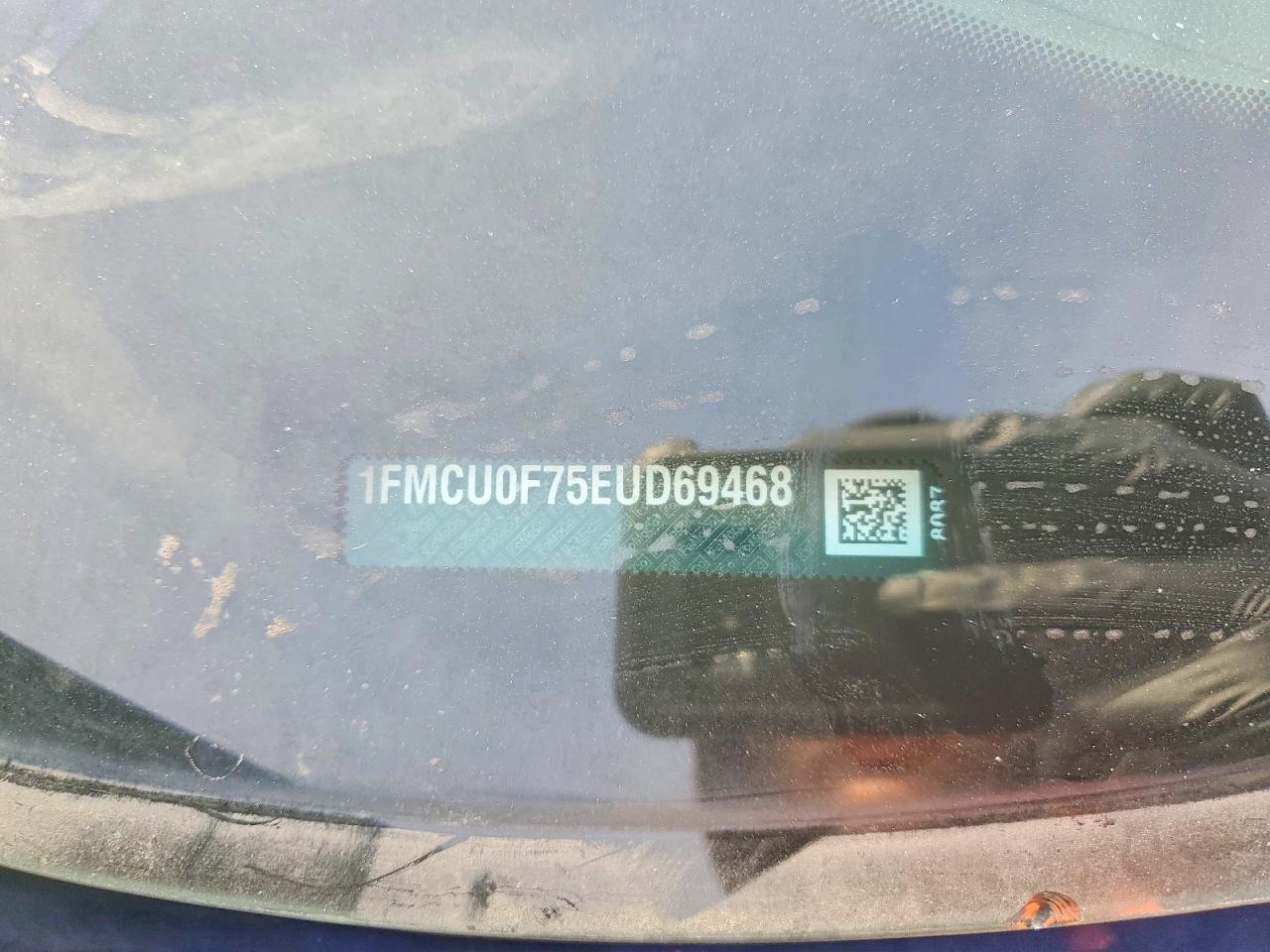 2014 Ford Escape S Blue vin: 1FMCU0F75EUD69468