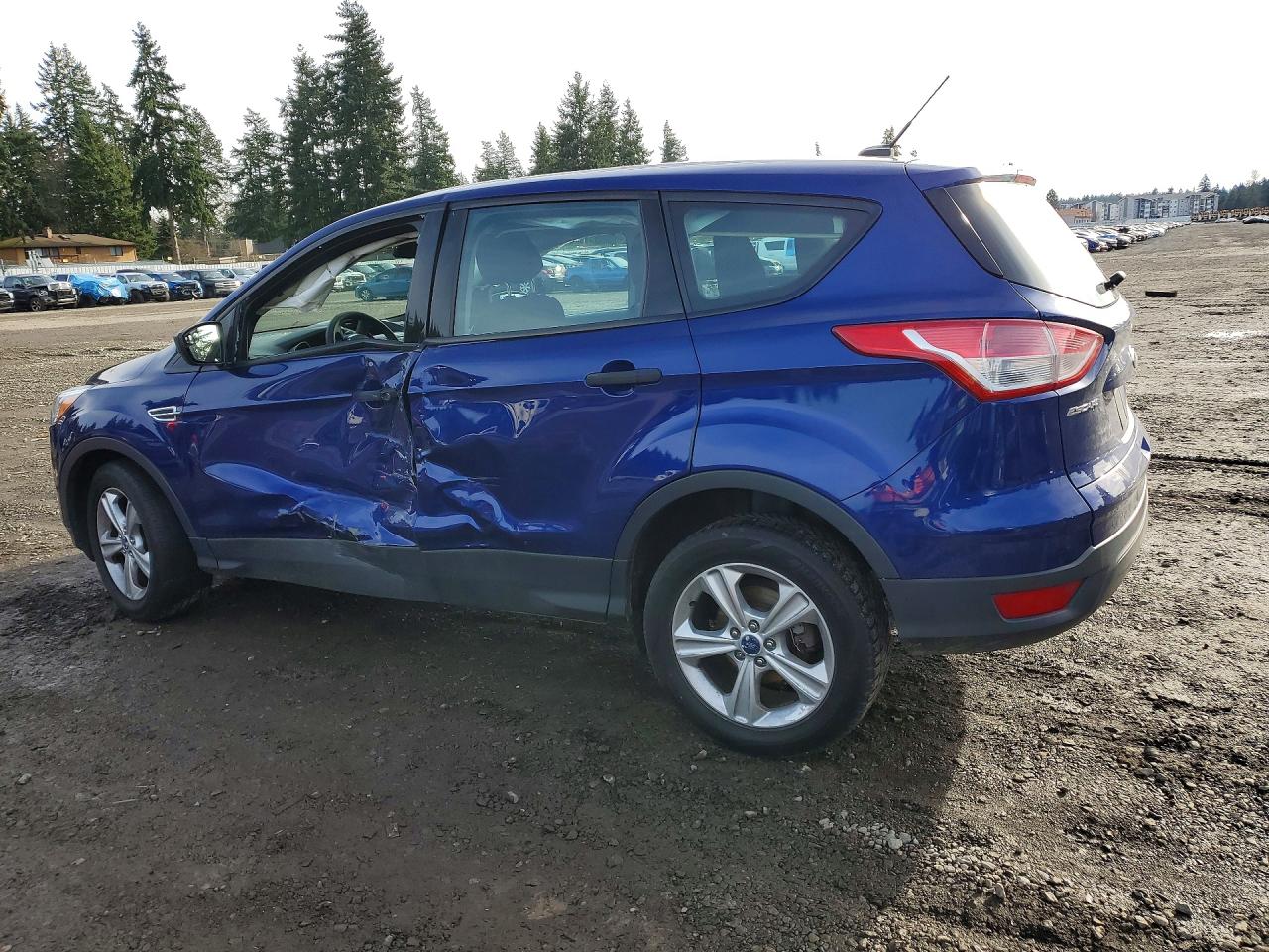 2014 Ford Escape S Blue vin: 1FMCU0F75EUD69468