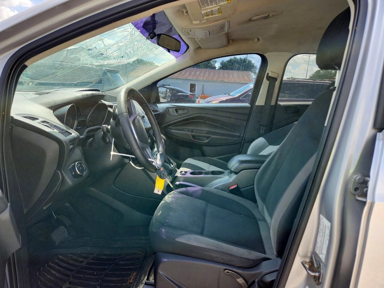 2014 Ford Escape S Silver vin: 1FMCU0F75EUD72998