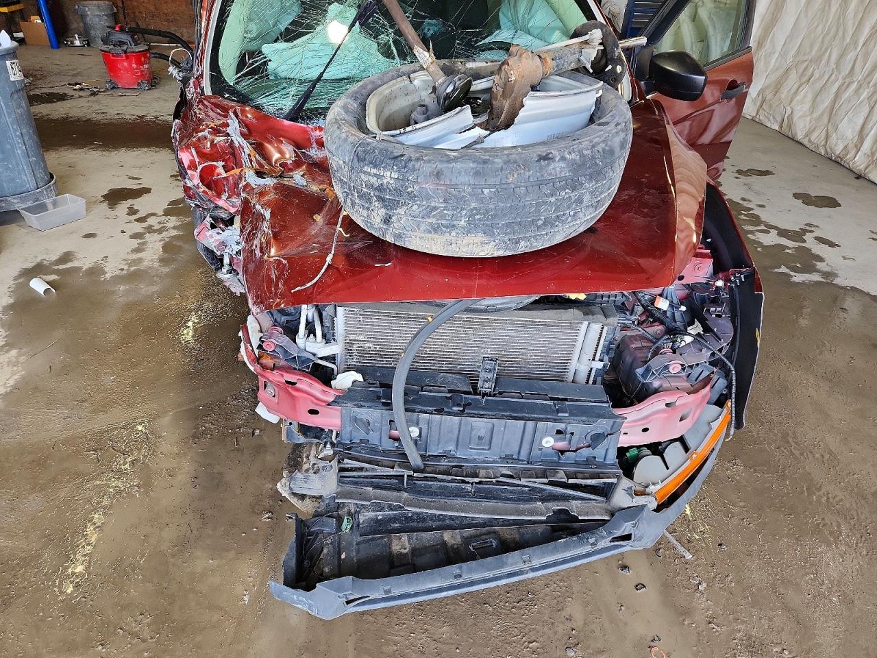 2014 Ford Escape S Orange vin: 1FMCU0F75EUE47957