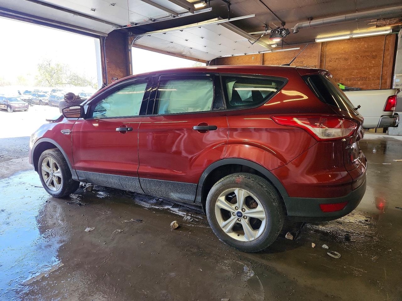 2014 Ford Escape S Orange vin: 1FMCU0F75EUE47957
