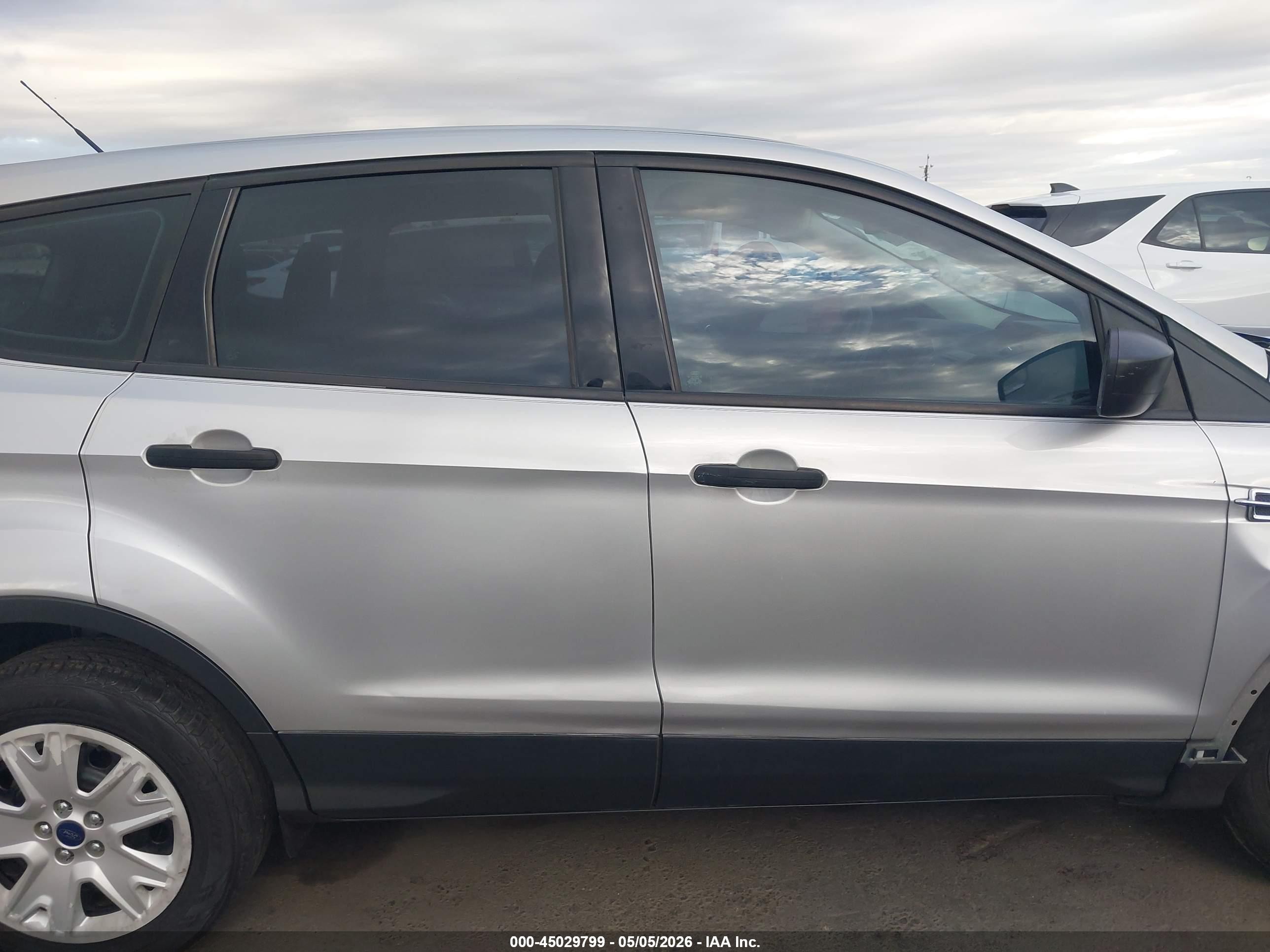 2015 Ford Escape S Silver vin: 1FMCU0F75FUA09117