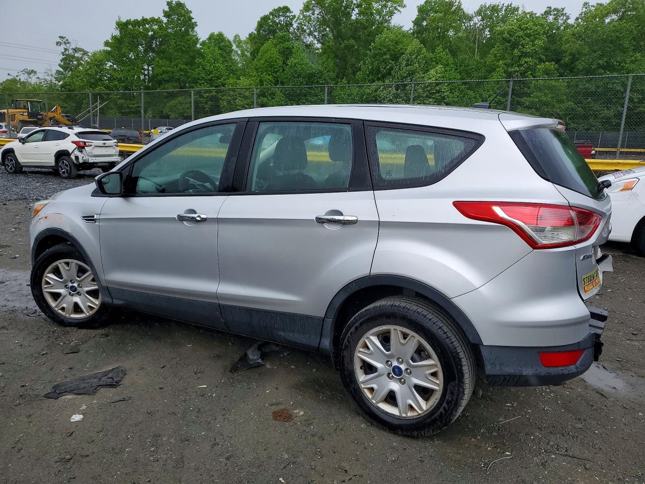 2015 Ford Escape S Silver vin: 1FMCU0F75FUA37872