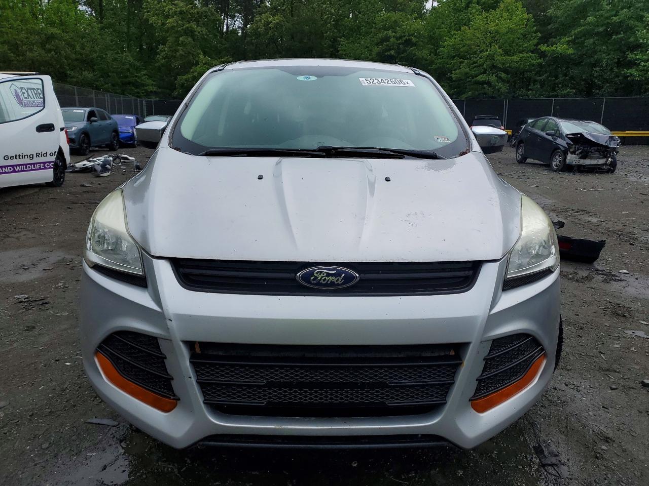 2015 Ford Escape S Silver vin: 1FMCU0F75FUA37872