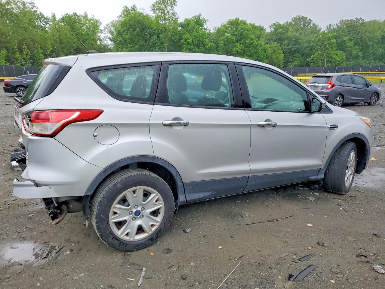 2015 Ford Escape S Silver vin: 1FMCU0F75FUA37872