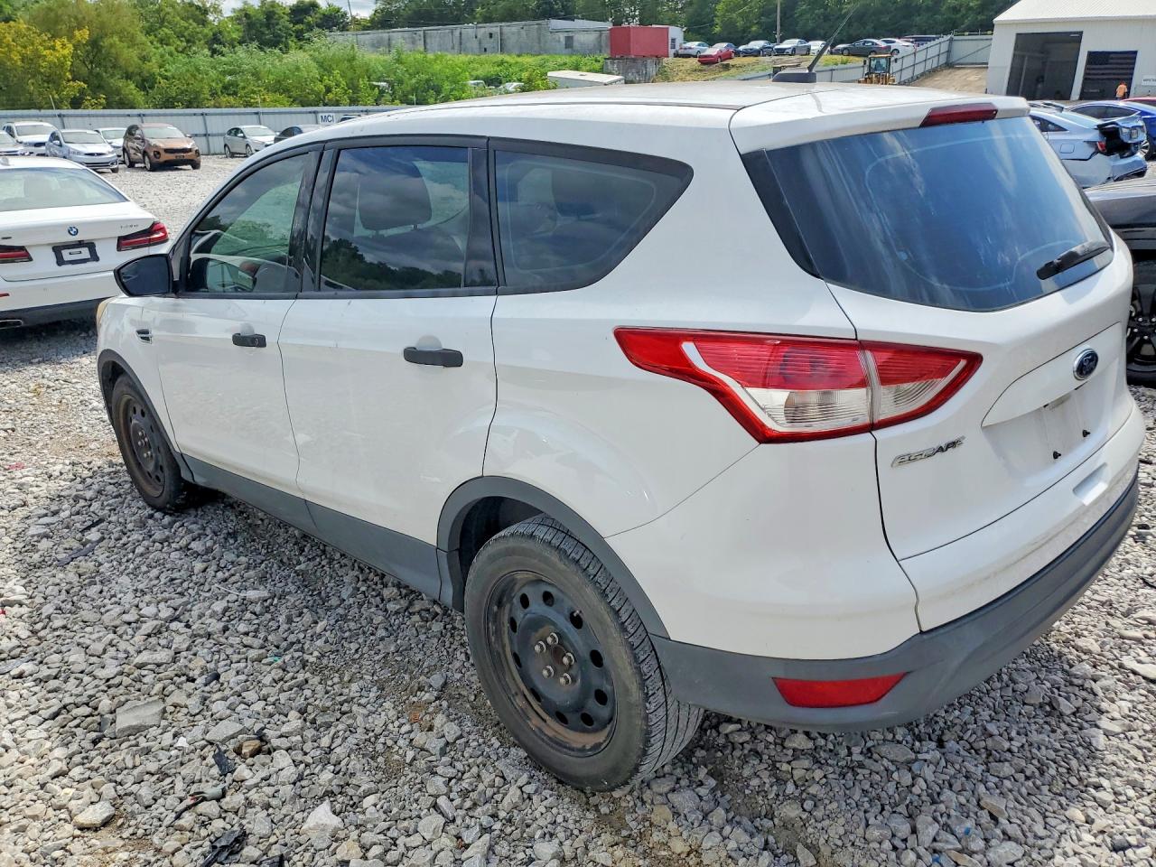 2015 Ford Escape S White vin: 1FMCU0F75FUA87817