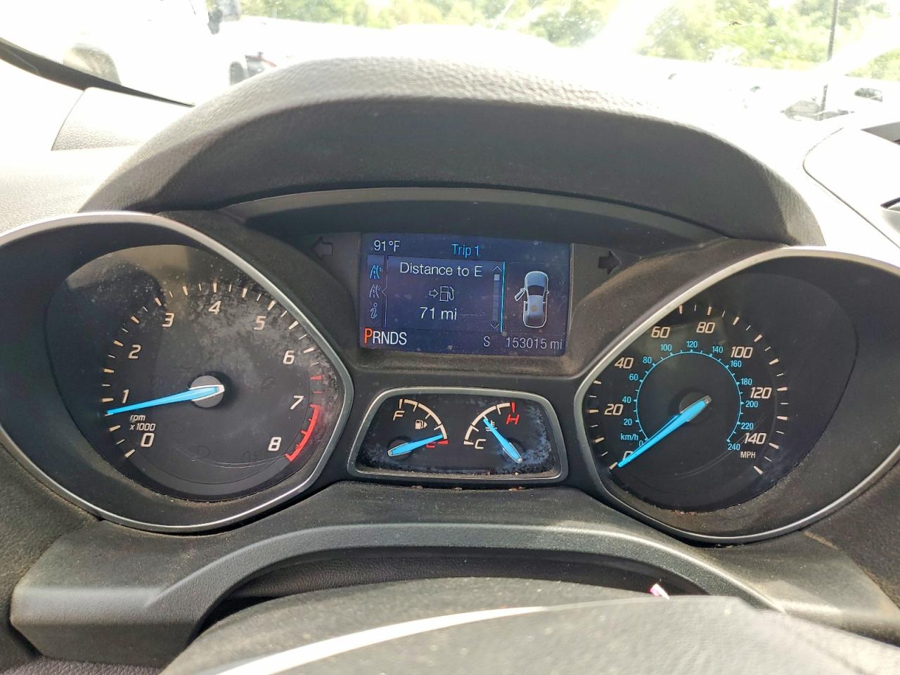 2015 Ford Escape S White vin: 1FMCU0F75FUA87817